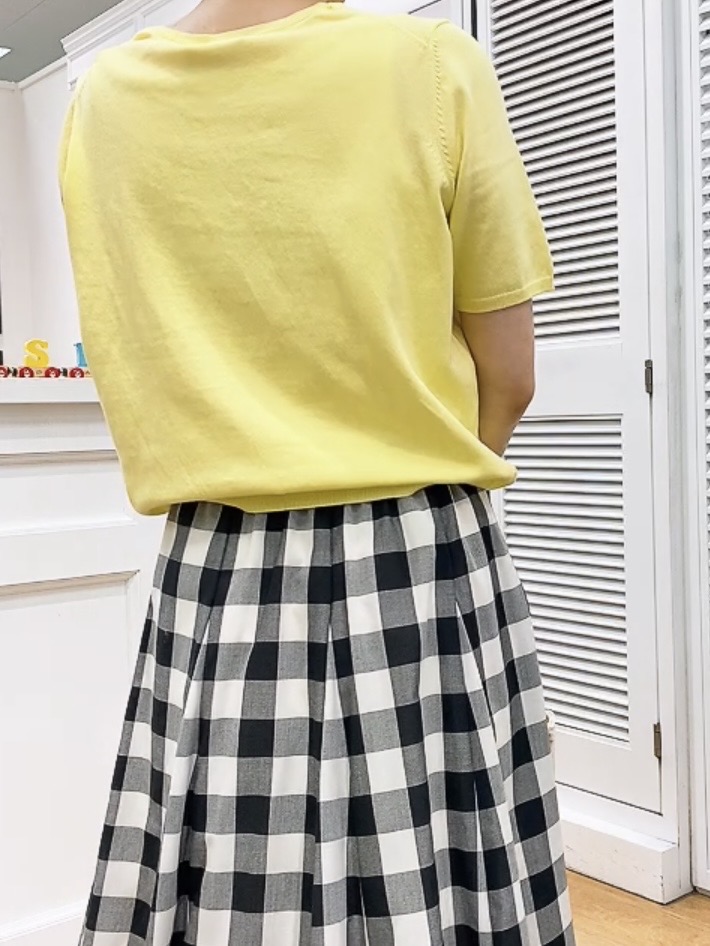 Hamaさんの「Dessin｜【9色展開/接触冷感/UVカット】ドライタッチサマーニットT」を使ったコーディネート