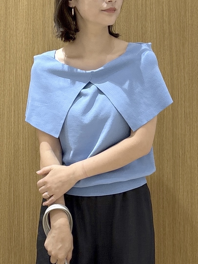 たけねぇさんの「OPAQUE.CLIP｜オフショルダーニット【洗濯機OK／抗ピル】」を使ったコーディネート