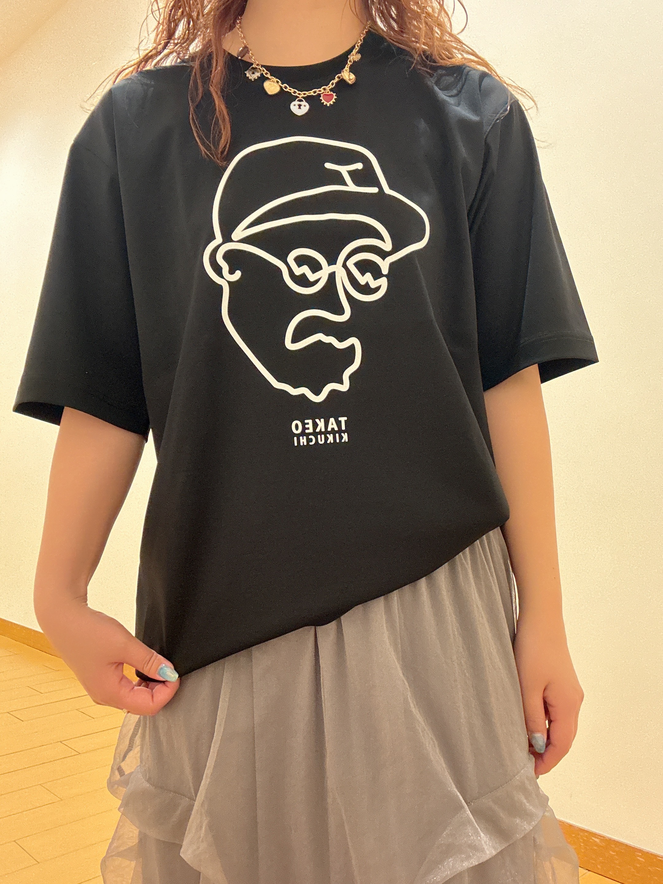 ヒナさんの「TAKEO KIKUCHI｜【BOWLER HAT LABEL】アイスクリアコットン ワンストローク 半袖Tシャツ」を使ったコーディネート