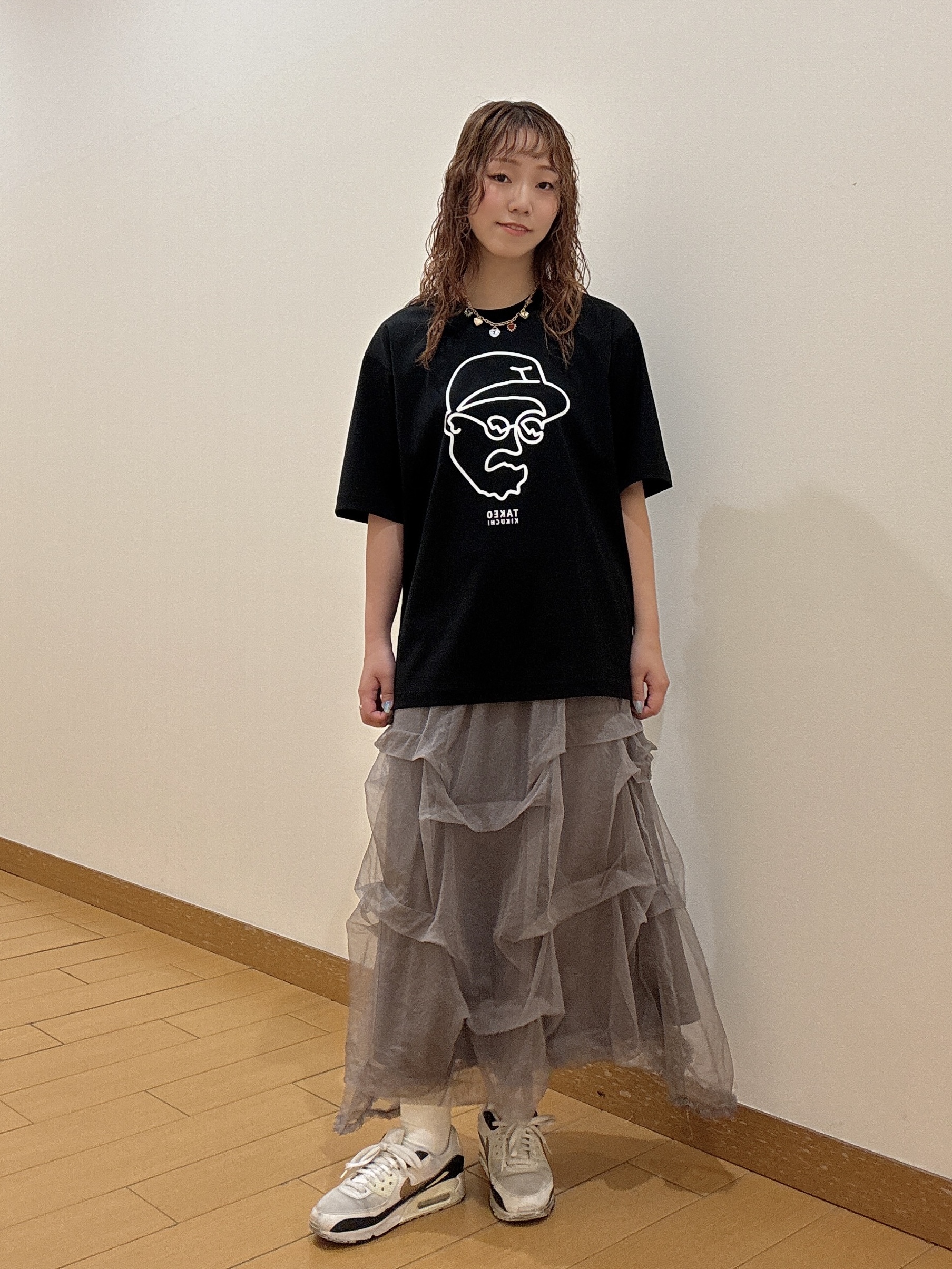 ヒナさんの「TAKEO KIKUCHI｜【BOWLER HAT LABEL】アイスクリアコットン ワンストローク 半袖Tシャツ」を使ったコーディネート