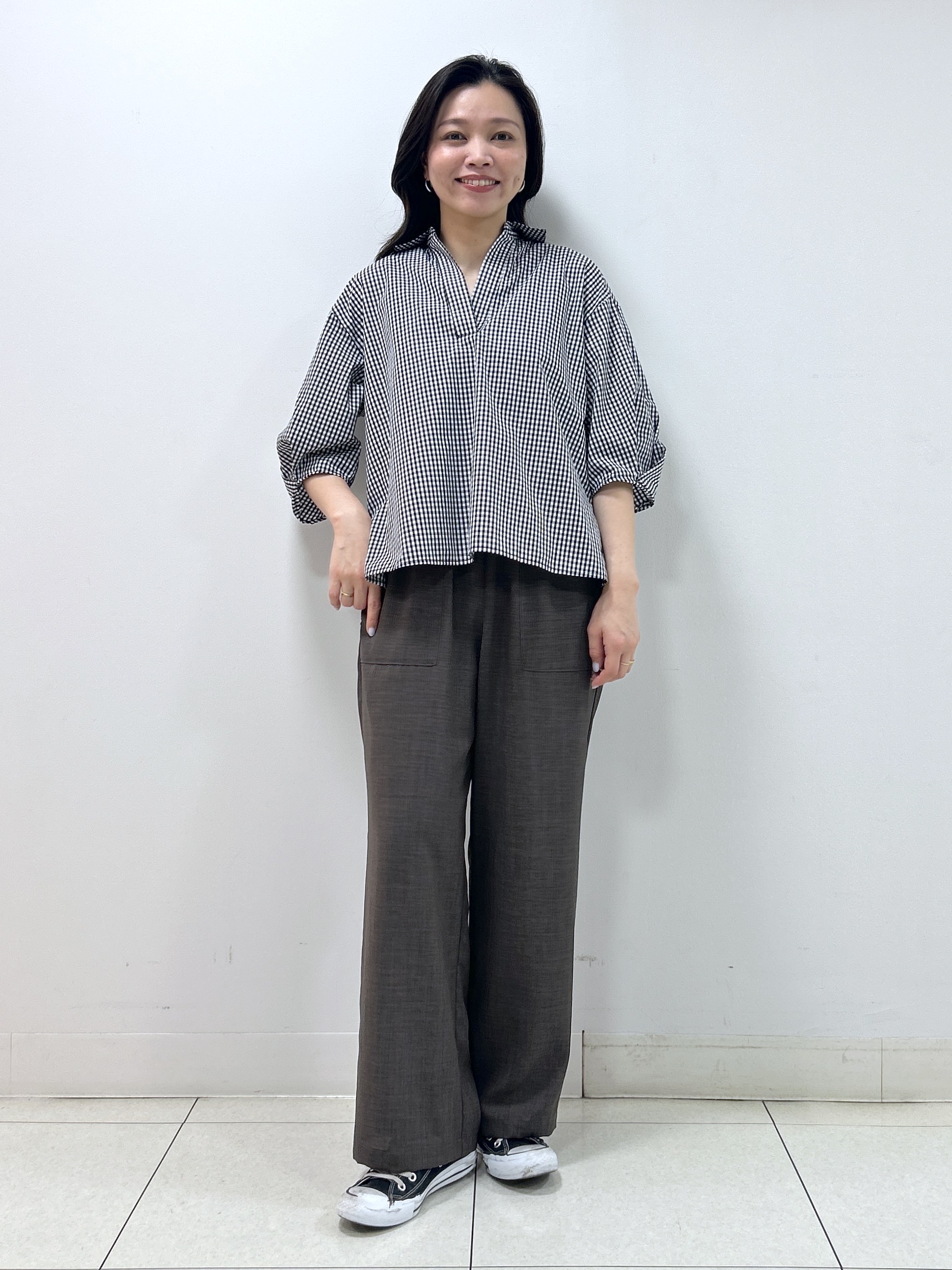 Kaiさんの「Dessin｜【洗える】スキッパーシャツブラウス」を使ったコーディネート