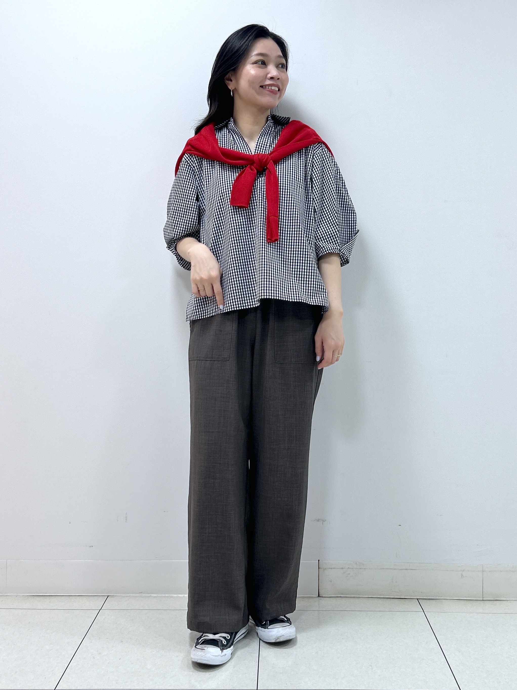 Kaiさんの「Dessin｜【洗える】スキッパーシャツブラウス」を使ったコーディネート