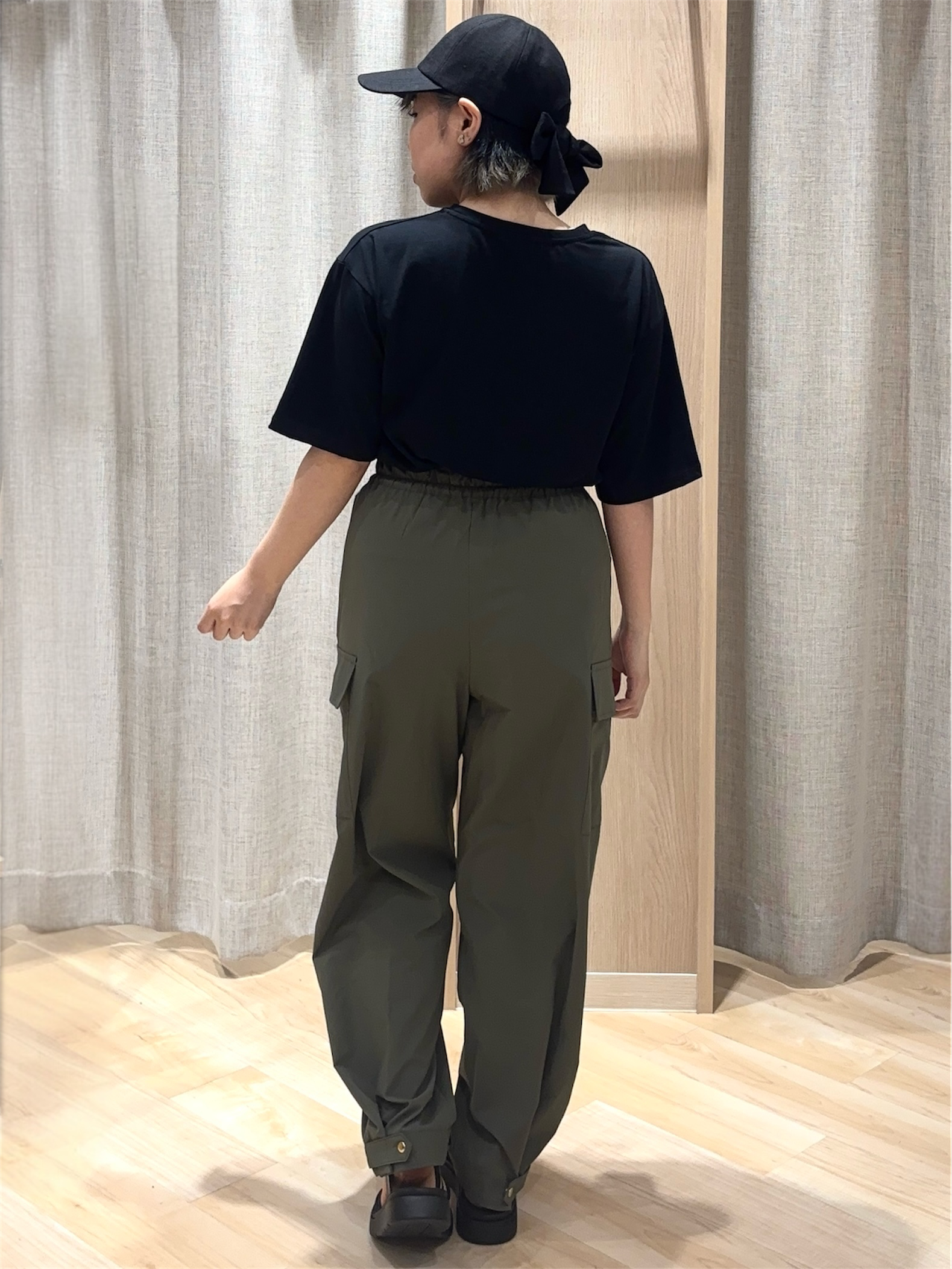  𝐦𝐢𝐨 さんの「grove｜【UVカット/接触冷感】プリントアソート5分袖Tシャツ」を使ったコーディネート