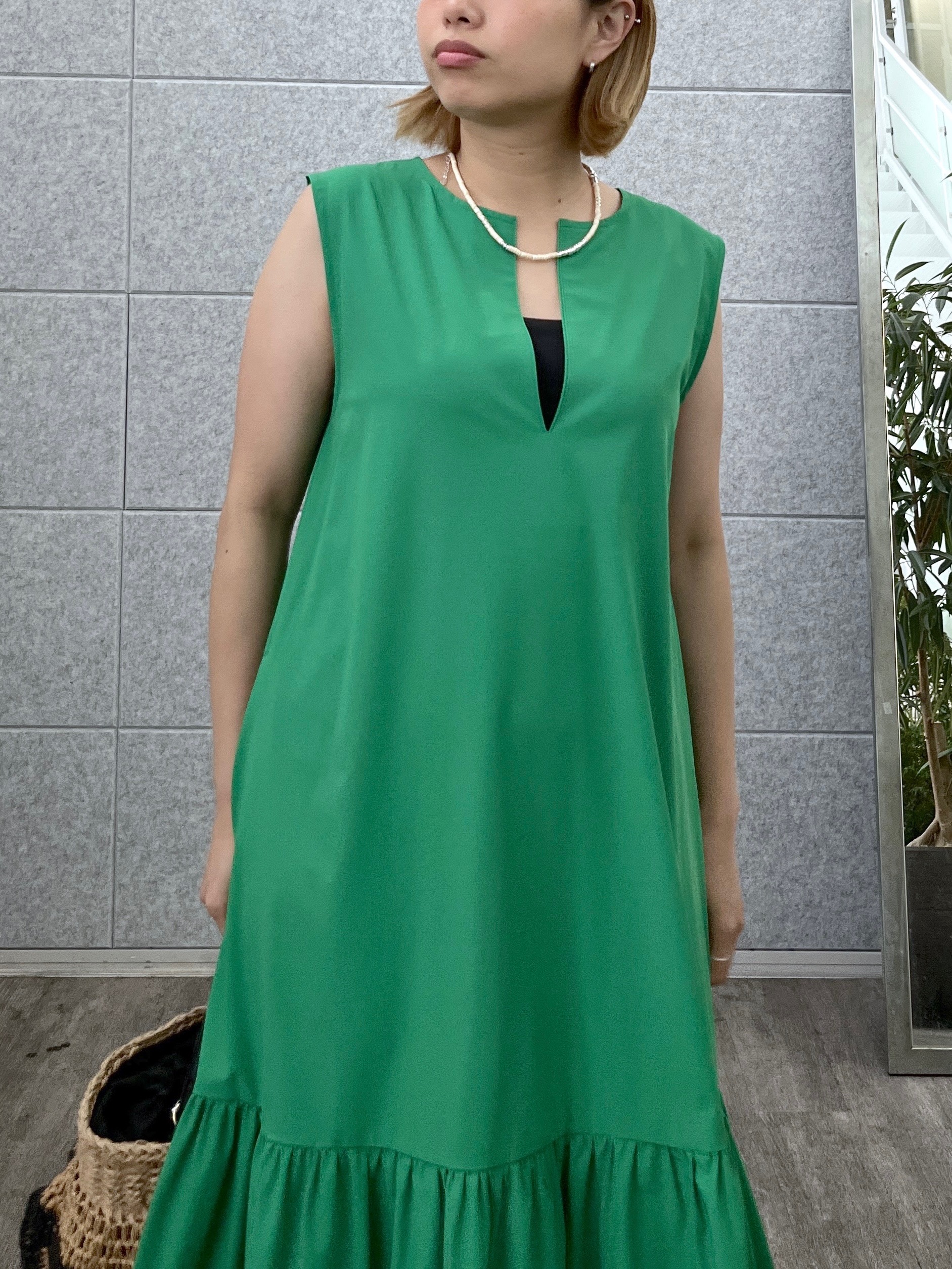 Harukaさんの「INDIVI｜2WAYスキッパーワンピース【再入荷／接触冷感】」を使ったコーディネート