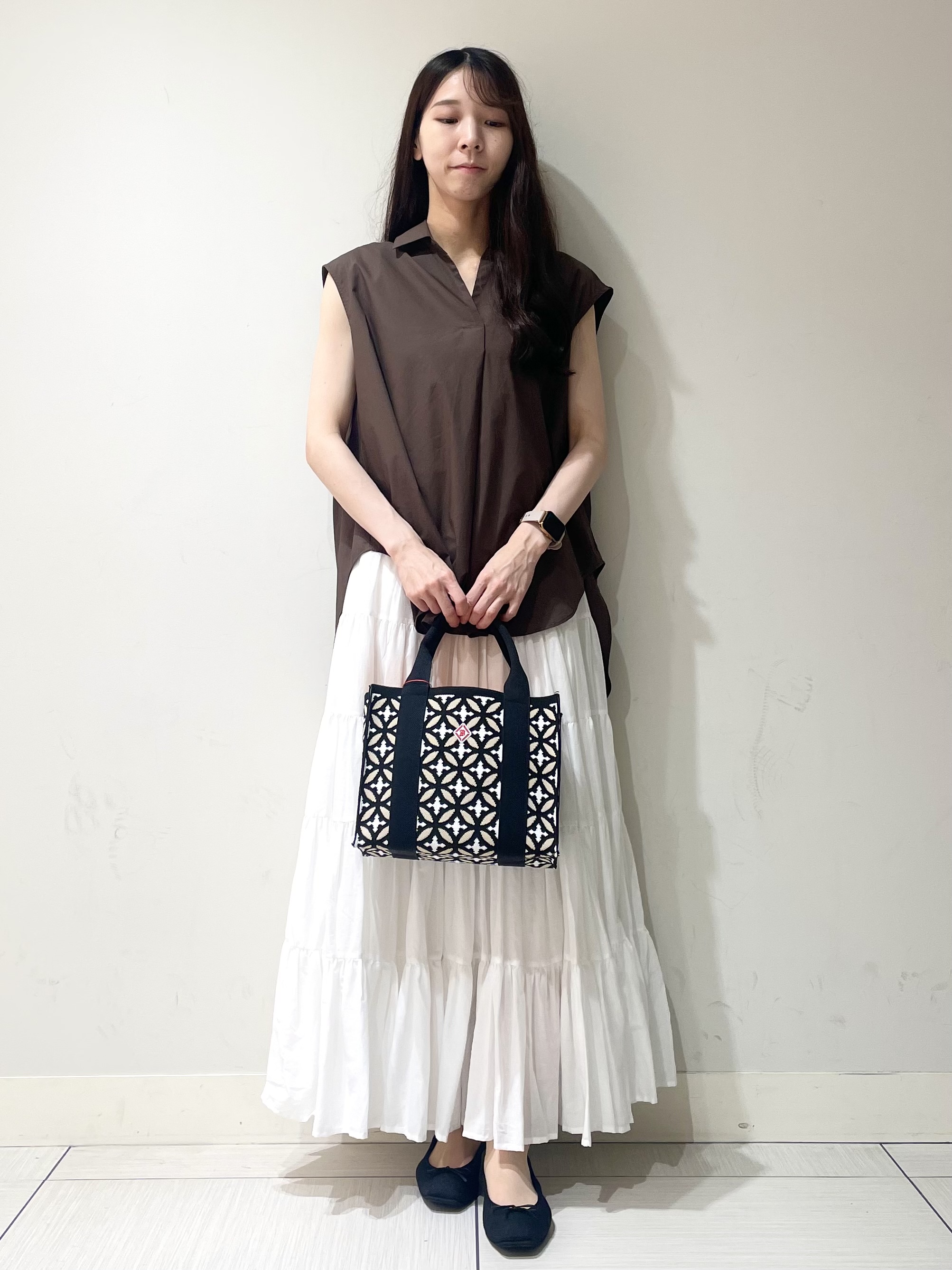 ことさんの「DRESSTERIOR｜フレンチスリーブ スキッパーブラウス」を使ったコーディネート