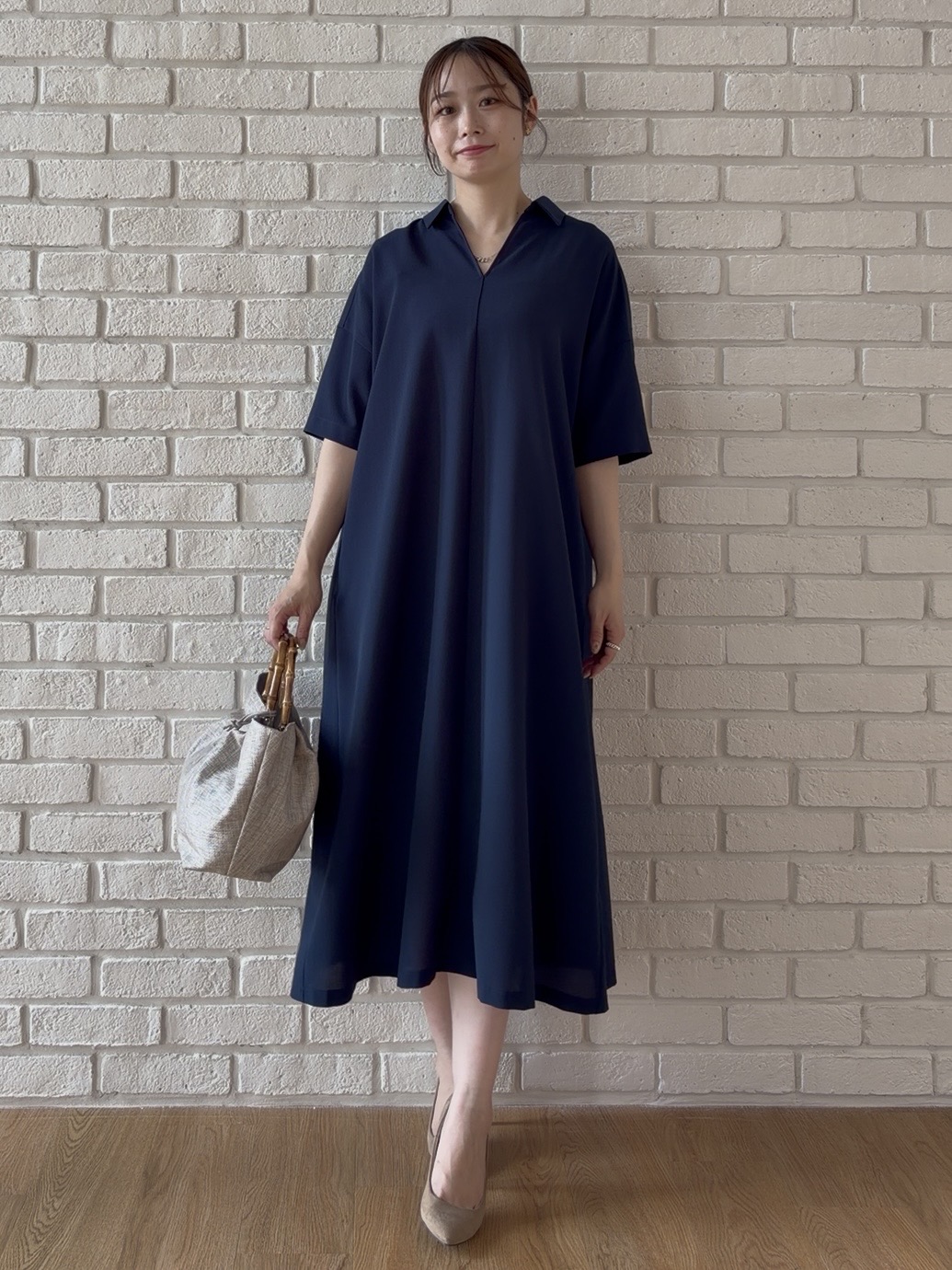 Saekoさんの「UNTITLED｜【残暑も快適/UVカット/接触冷感】エアリークールワンピース」を使ったコーディネート