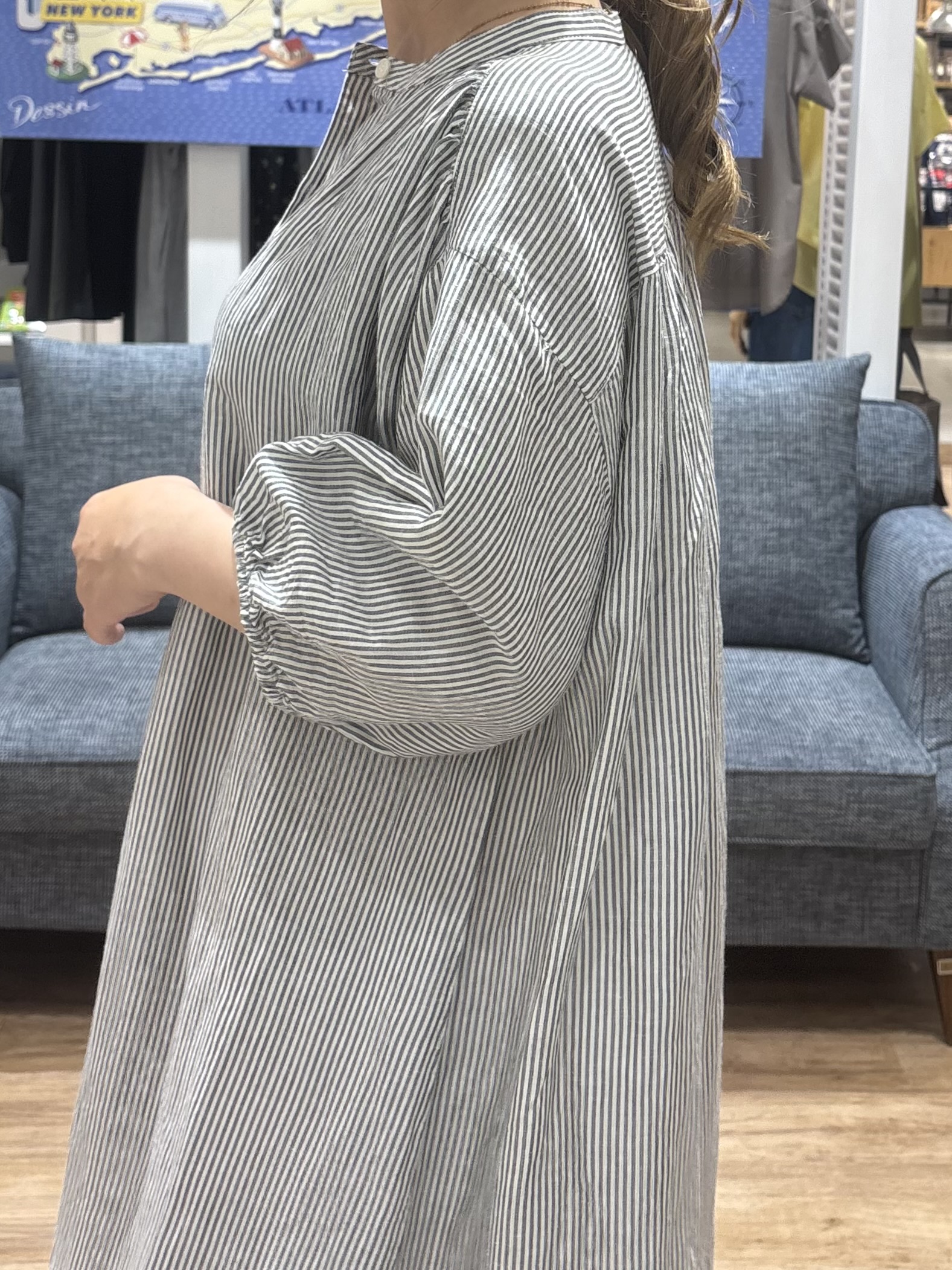 yuinaさんの「Dessin｜【洗える】リネン混シャツワンピース」を使ったコーディネート