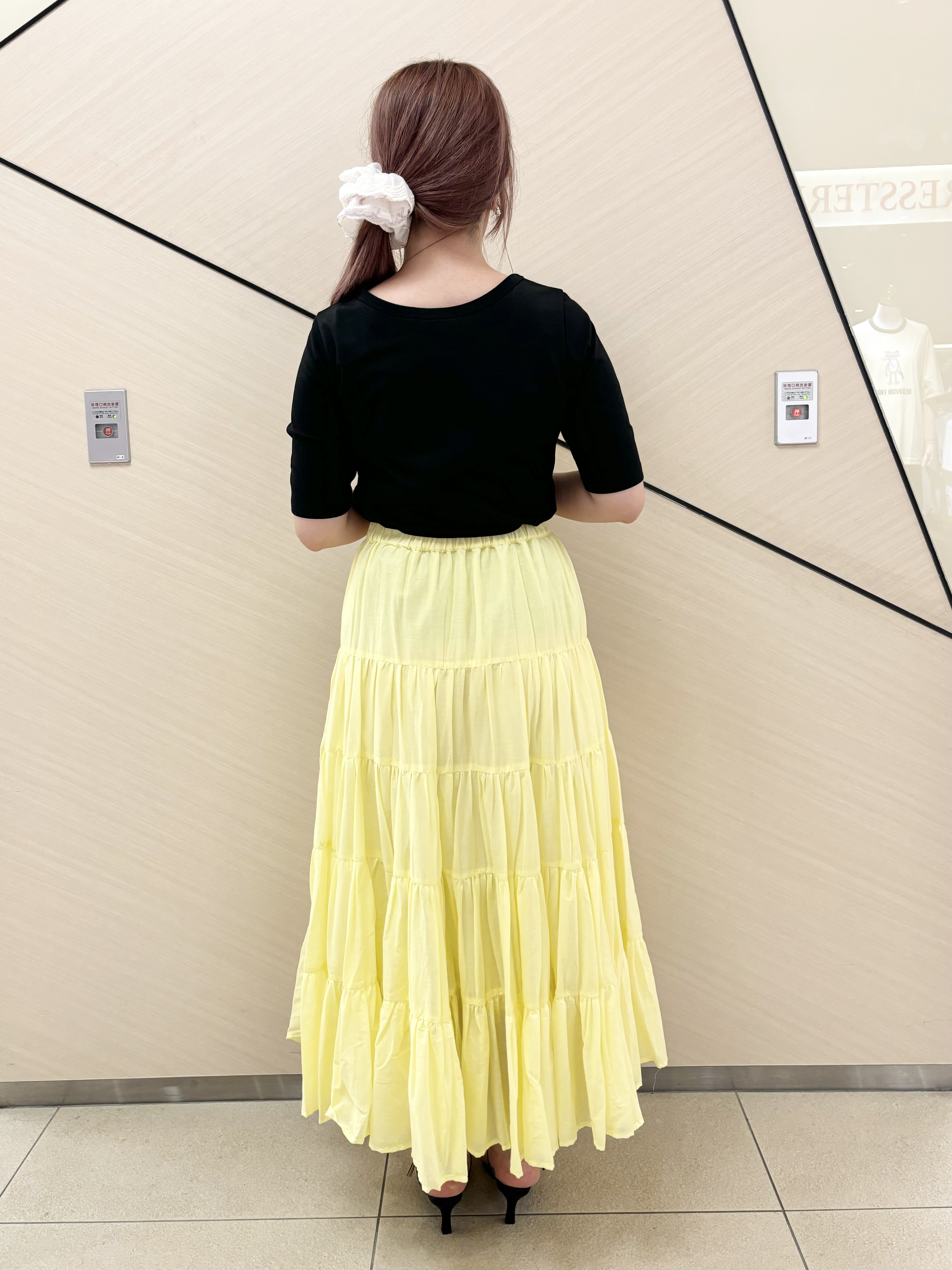Rinaさんの「DRESSTERIOR｜【再入荷】コットンボイルティアードスカート」を使ったコーディネート