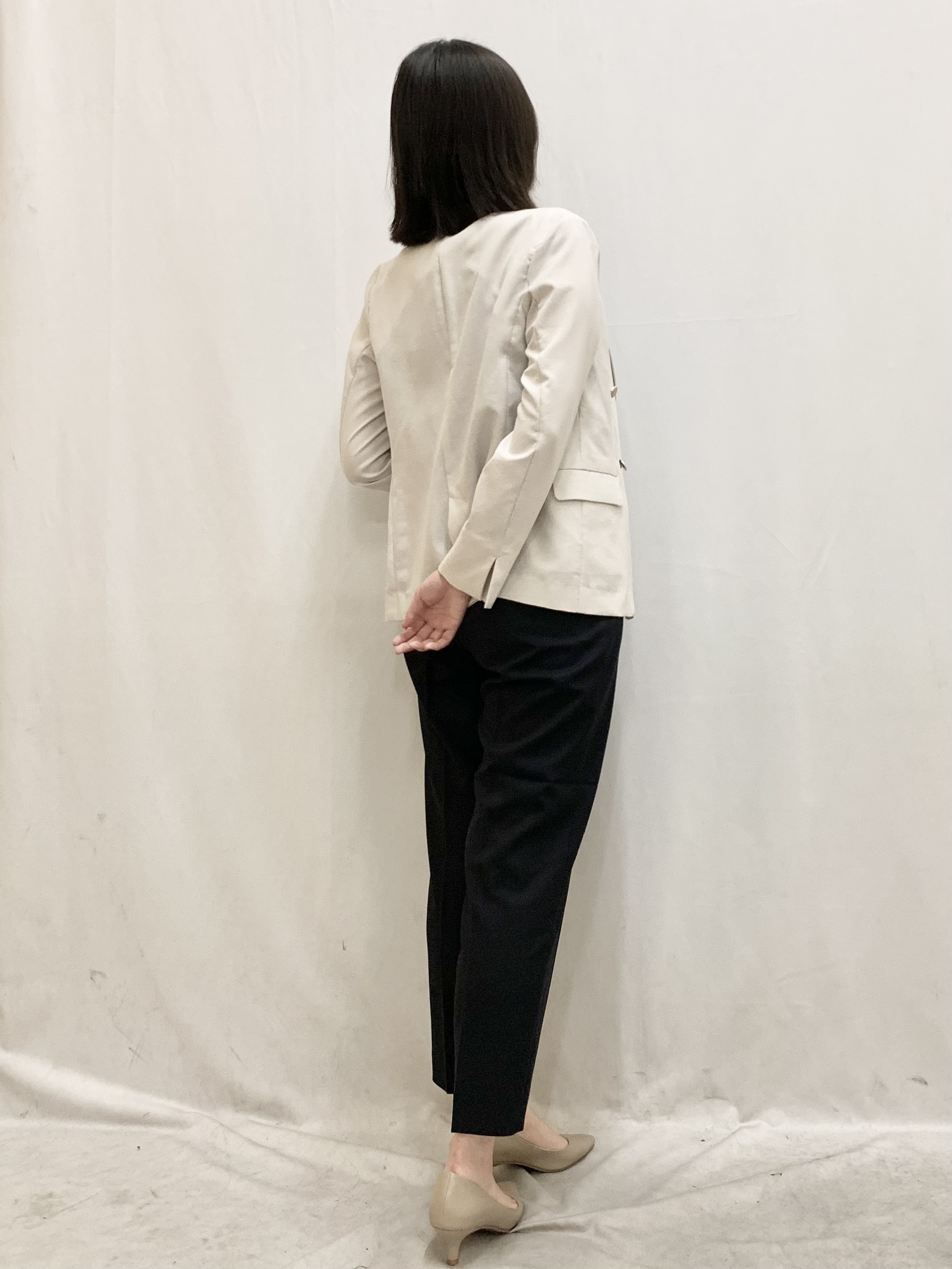 kasumiさんの「index｜《再入荷》ダブルブレストテーラードジャケット【接触冷感／吸水速乾／イージーアイロン／防シワ／洗濯機O」を使ったコーディネート