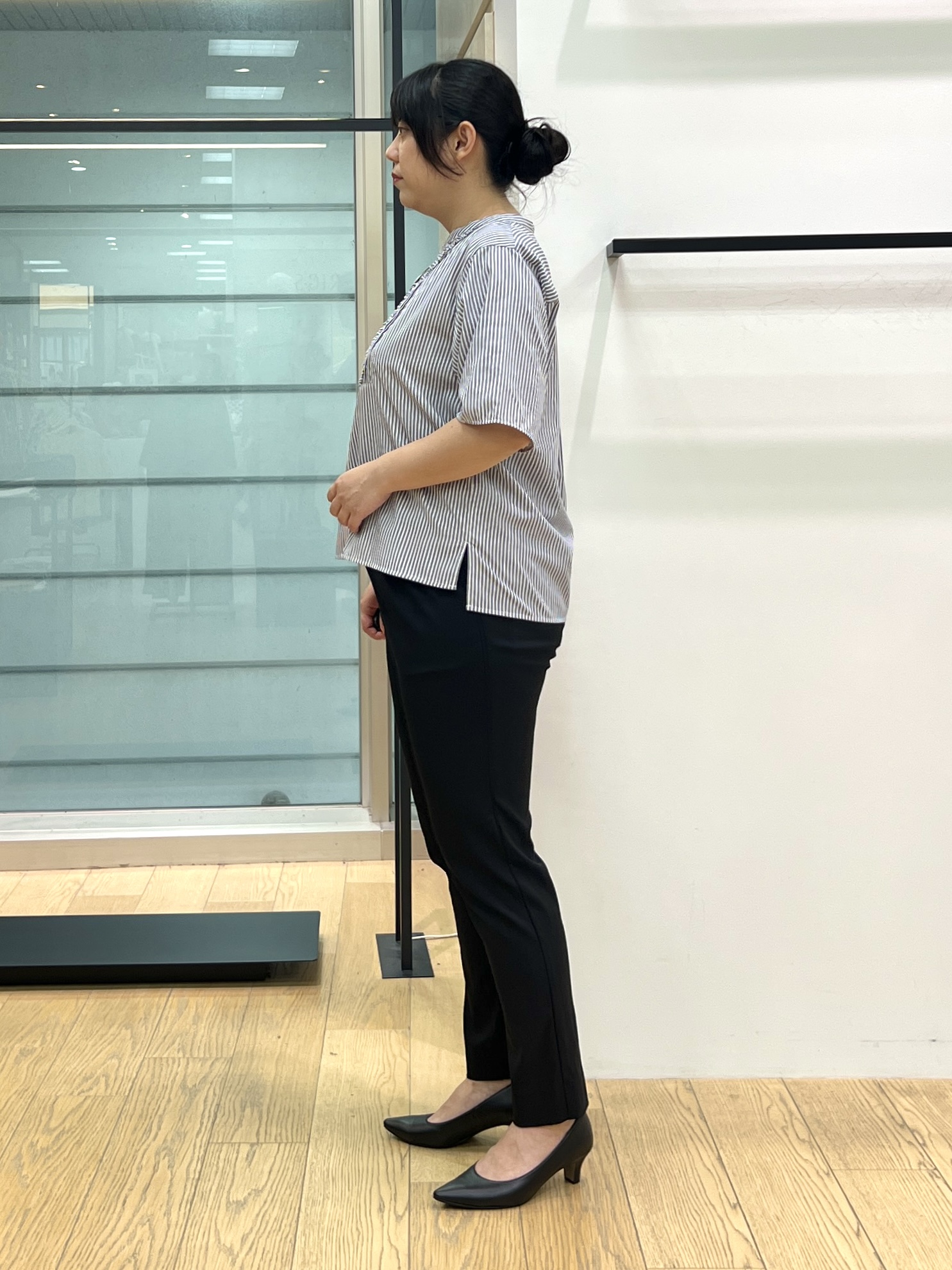 shimaさんの「INDIVI｜【接触冷感／透湿／着る日傘】ノーカラージャケット」を使ったコーディネート