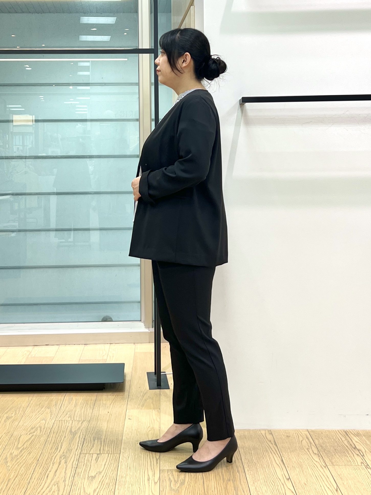 shimaさんの「INDIVI｜【接触冷感／透湿／着る日傘】ノーカラージャケット」を使ったコーディネート