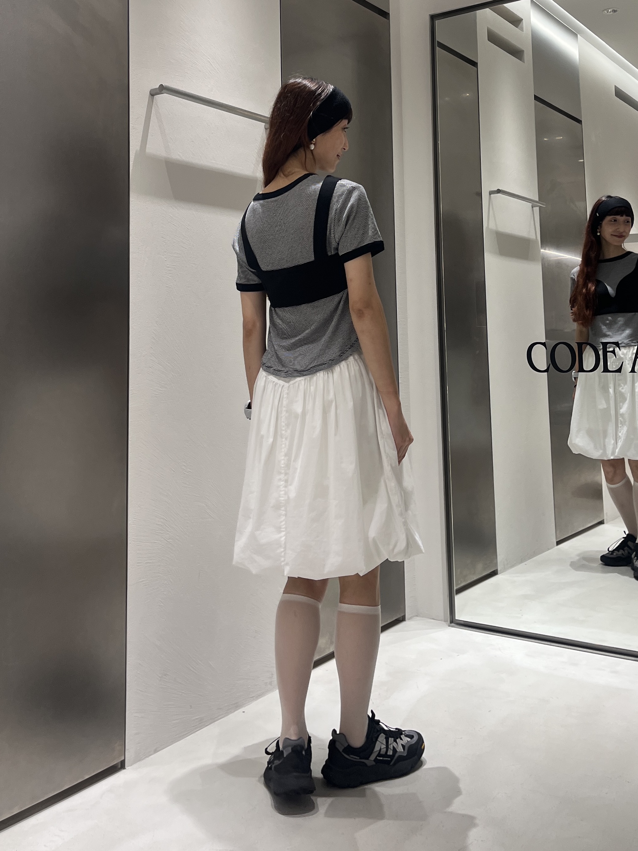 Rielさんの「CODE A｜balloon easy skirt」を使ったコーディネート