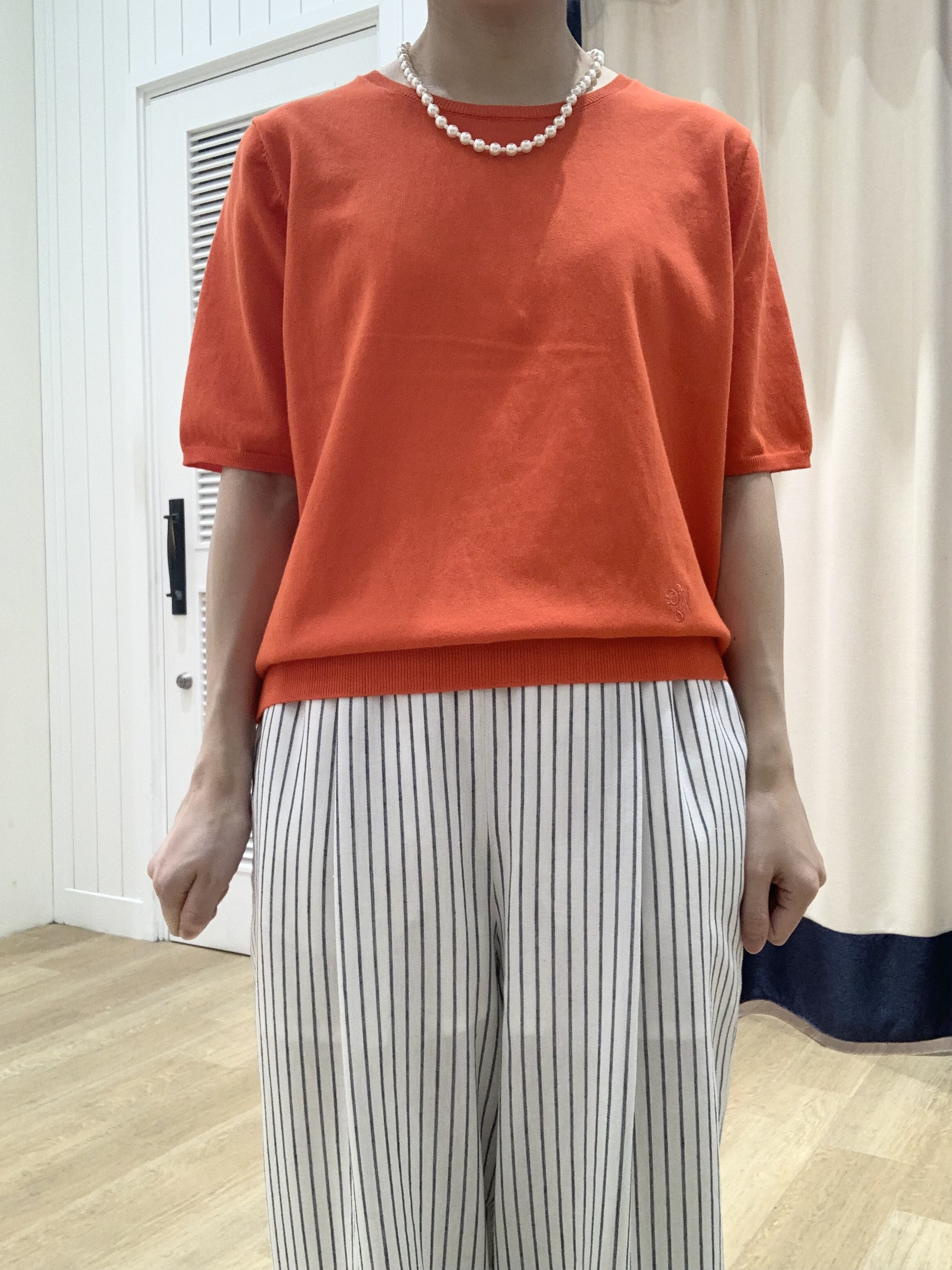 IMARIさんの「Dessin｜【9色展開/接触冷感/UVカット】ドライタッチサマーニットT」を使ったコーディネート