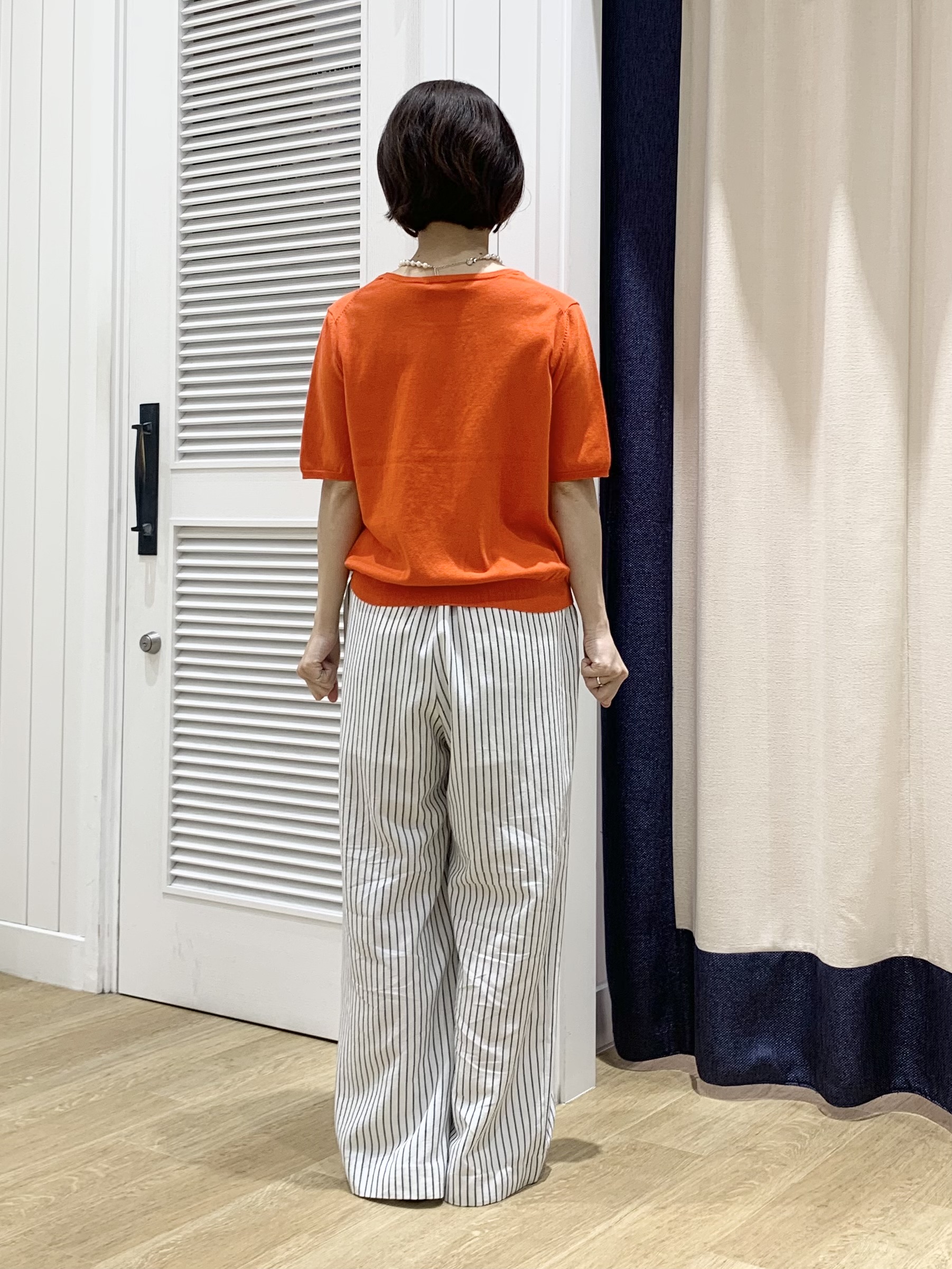 IMARIさんの「Dessin｜【9色展開/接触冷感/UVカット】ドライタッチサマーニットT」を使ったコーディネート