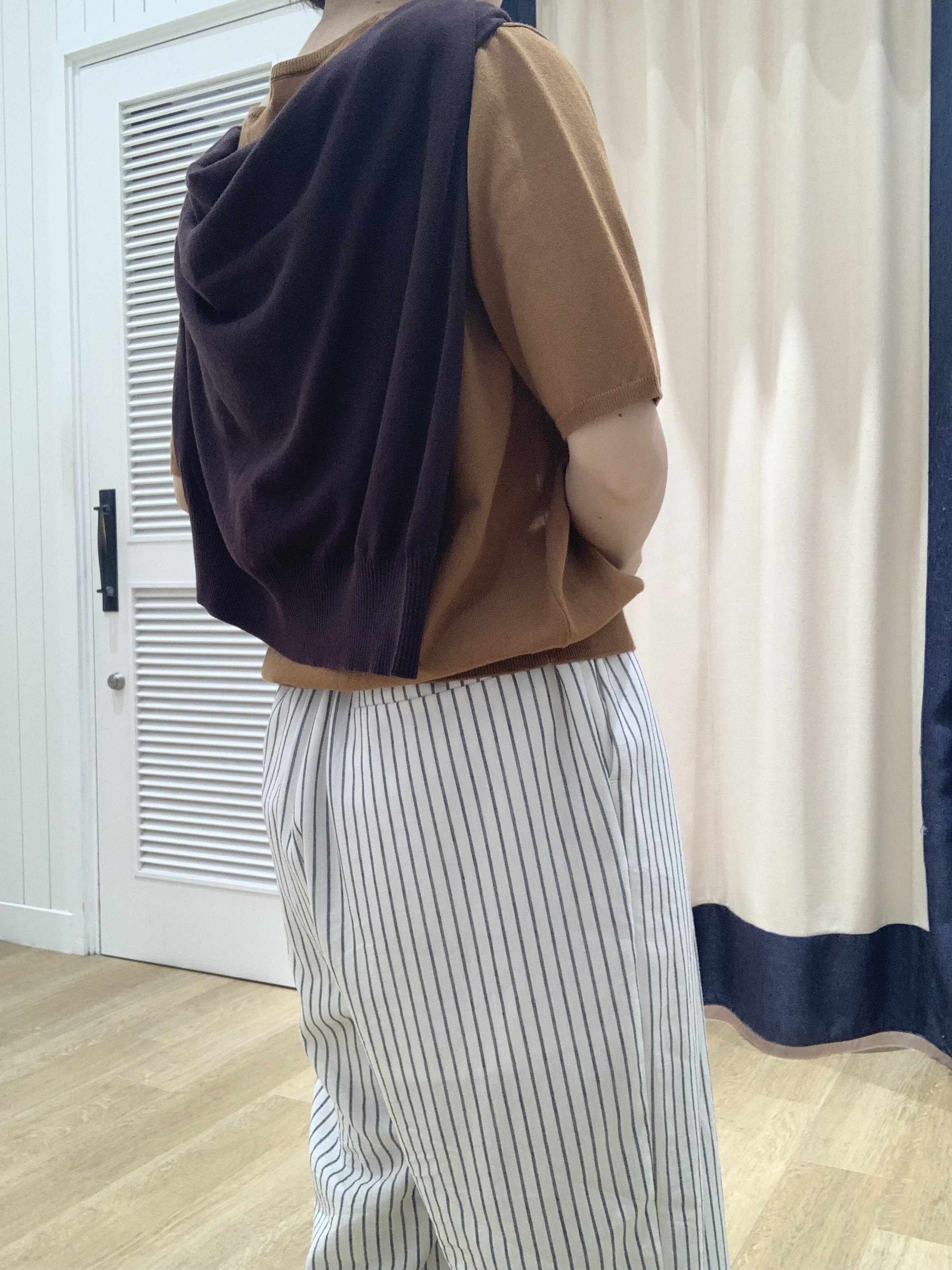 IMARIさんの「Dessin｜【9色展開/接触冷感/UVカット】ドライタッチサマーニットT」を使ったコーディネート