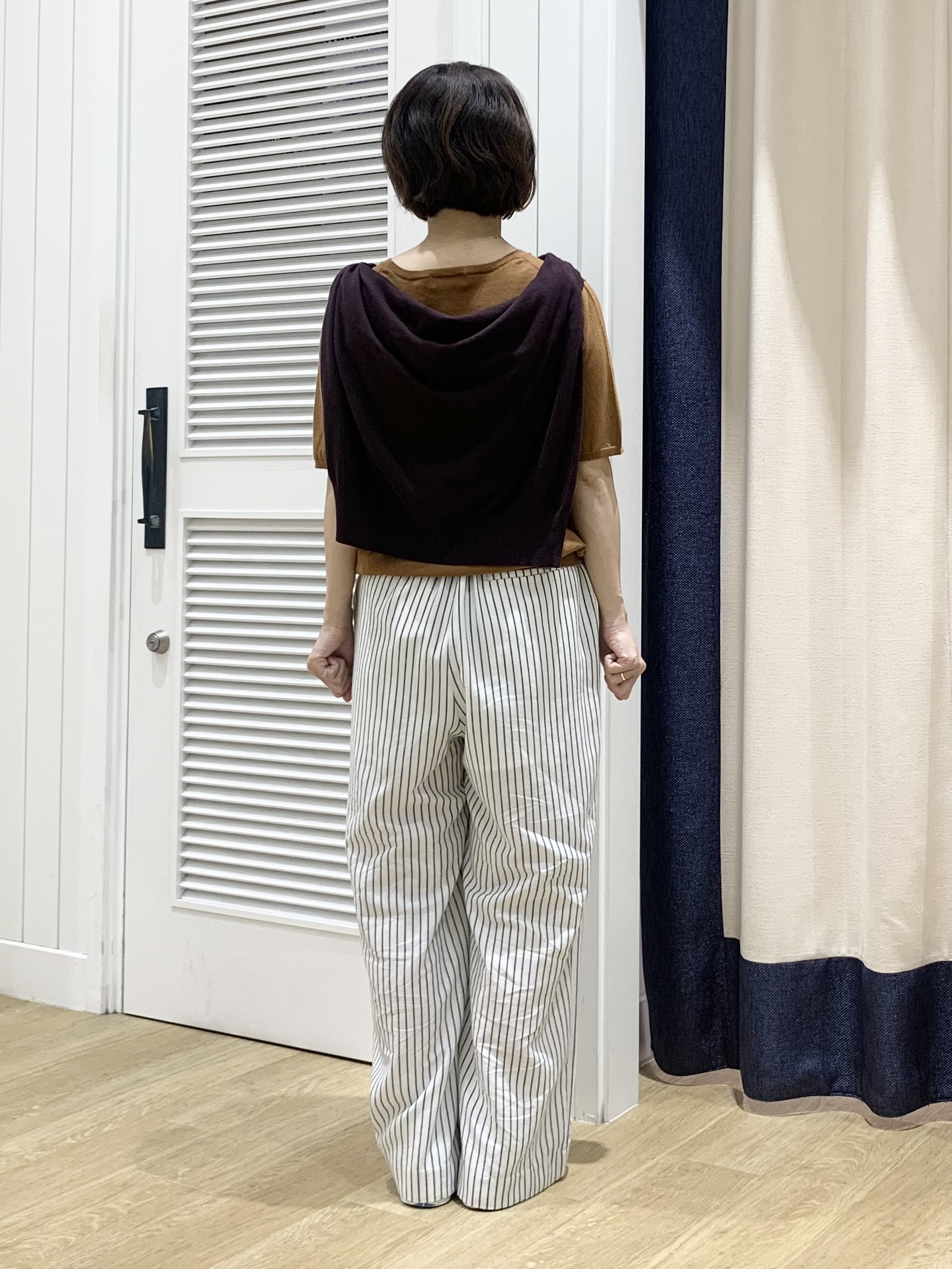 IMARIさんの「Dessin｜【9色展開/接触冷感/UVカット】ドライタッチサマーニットT」を使ったコーディネート