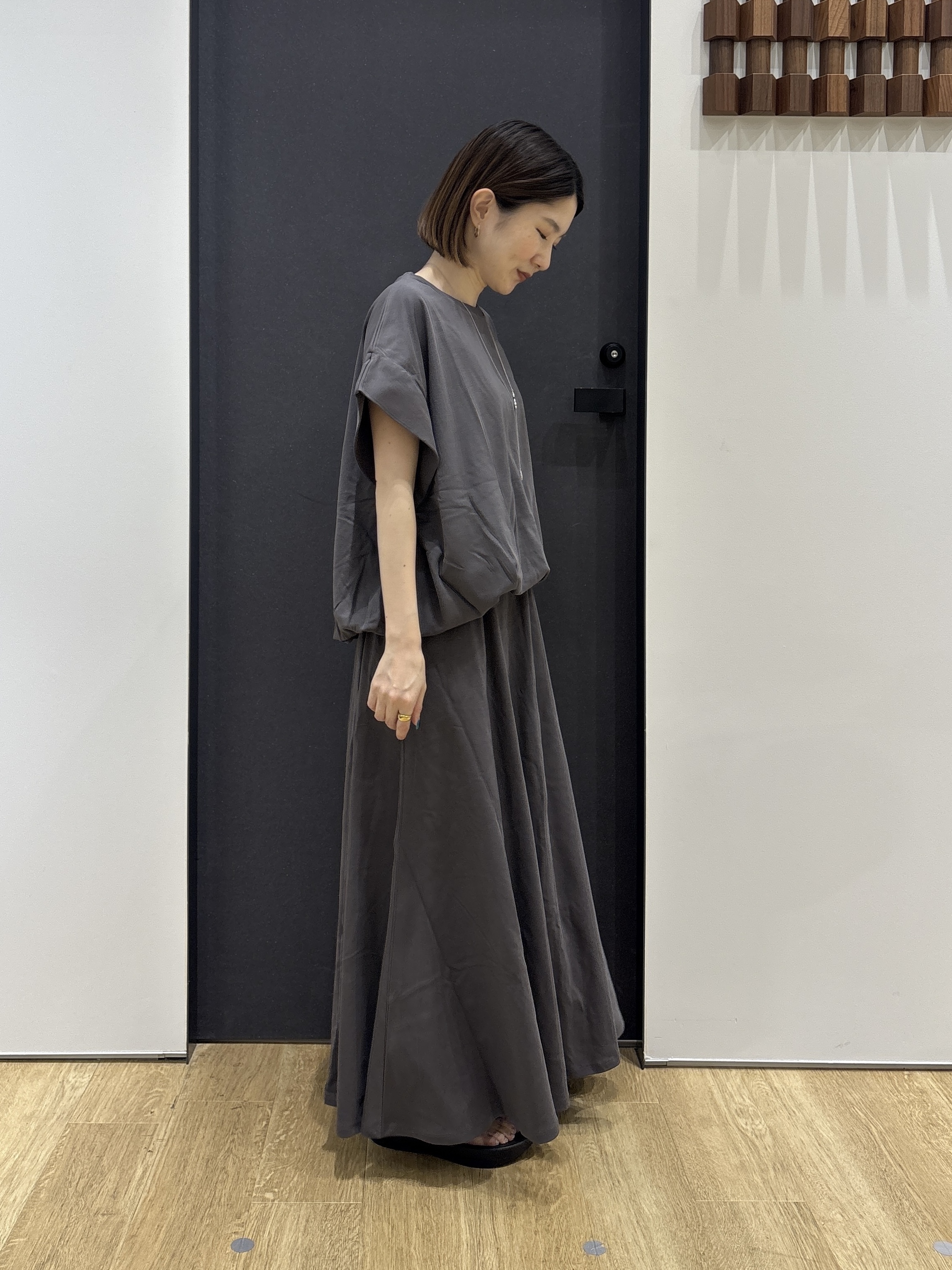 risaさんの「Dessin｜【2点セット/汗シミ防止】ミニ裏毛セットアップ」を使ったコーディネート