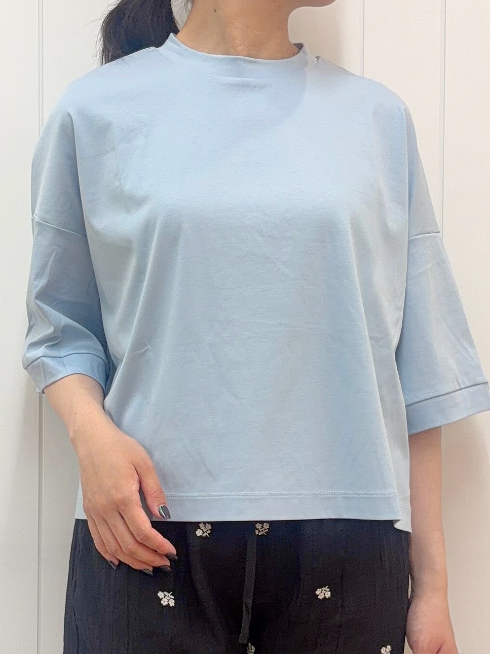 Mayaさんの「Dessin｜【体型カバー】美光沢カットソーボクシーシルエット」を使ったコーディネート