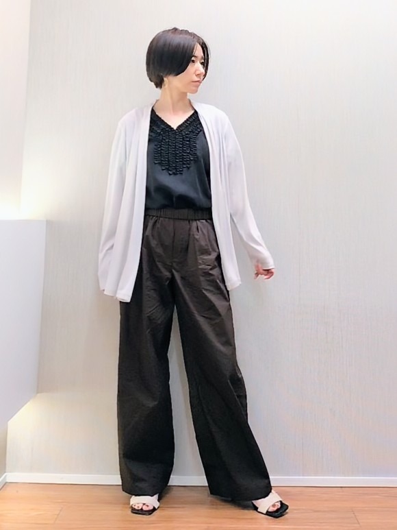 ミズタさんの「UNTITLED｜【接触冷感/UVカット/遮熱機能】フライスジャージカーディガン」を使ったコーディネート