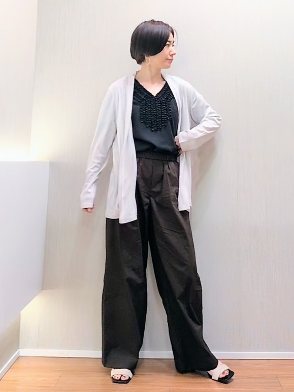 ミズタさんの「UNTITLED｜【接触冷感/UVカット/遮熱機能】フライスジャージカーディガン」を使ったコーディネート