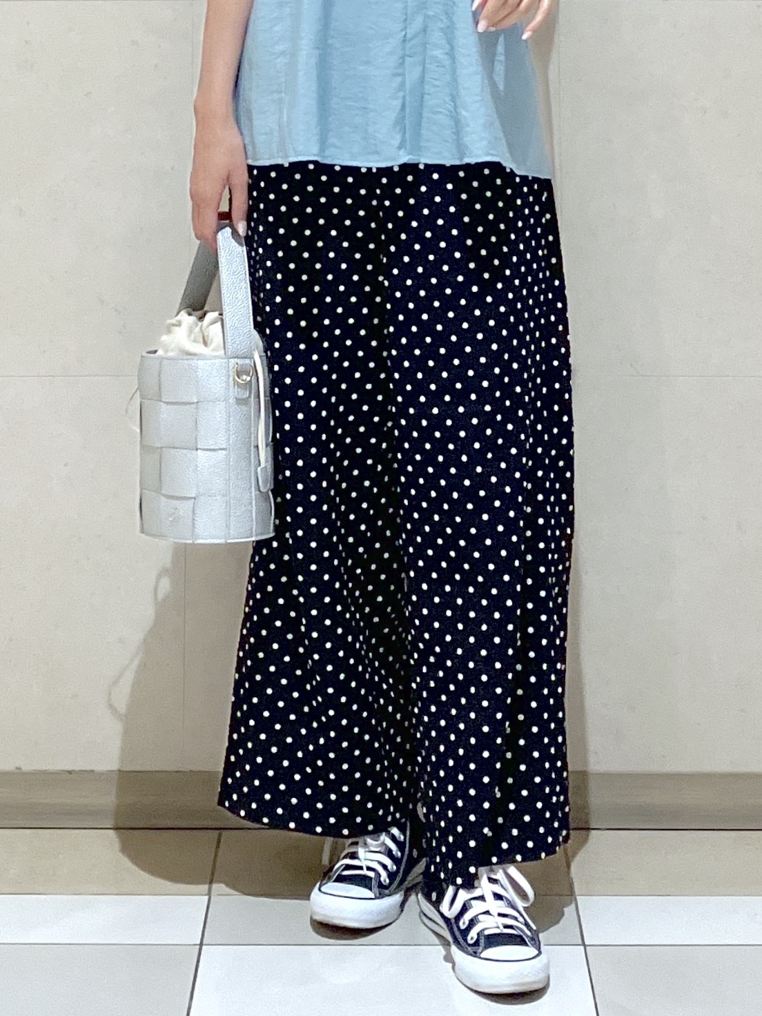 eriko さんの「Dessin｜ギャザーネック フレンチスリーブブラウス」を使ったコーディネート