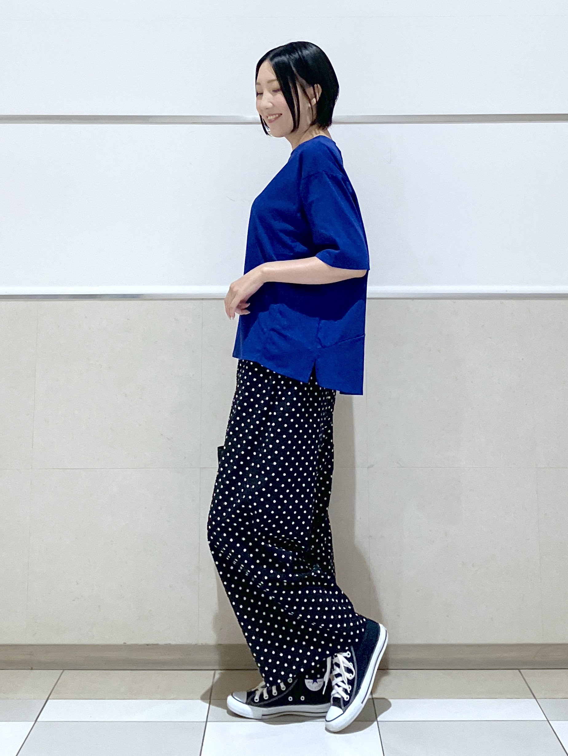 eriko さんの「Dessin｜【UVカット/接触冷感】プレーティングTシャツ」を使ったコーディネート