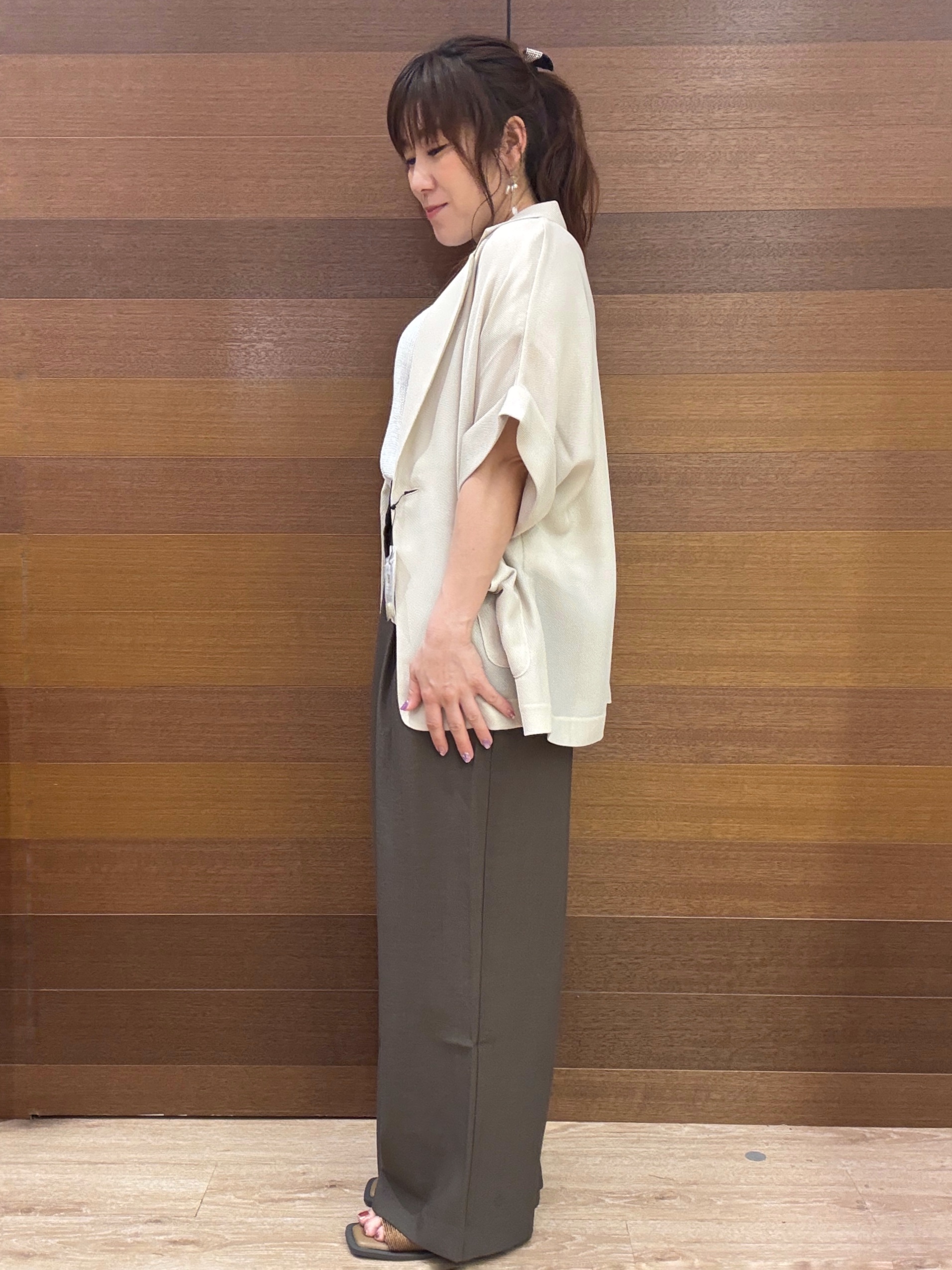 maichiさんの「OPAQUE.CLIP｜メッシュテーラードジャケット【洗濯機OK】」を使ったコーディネート