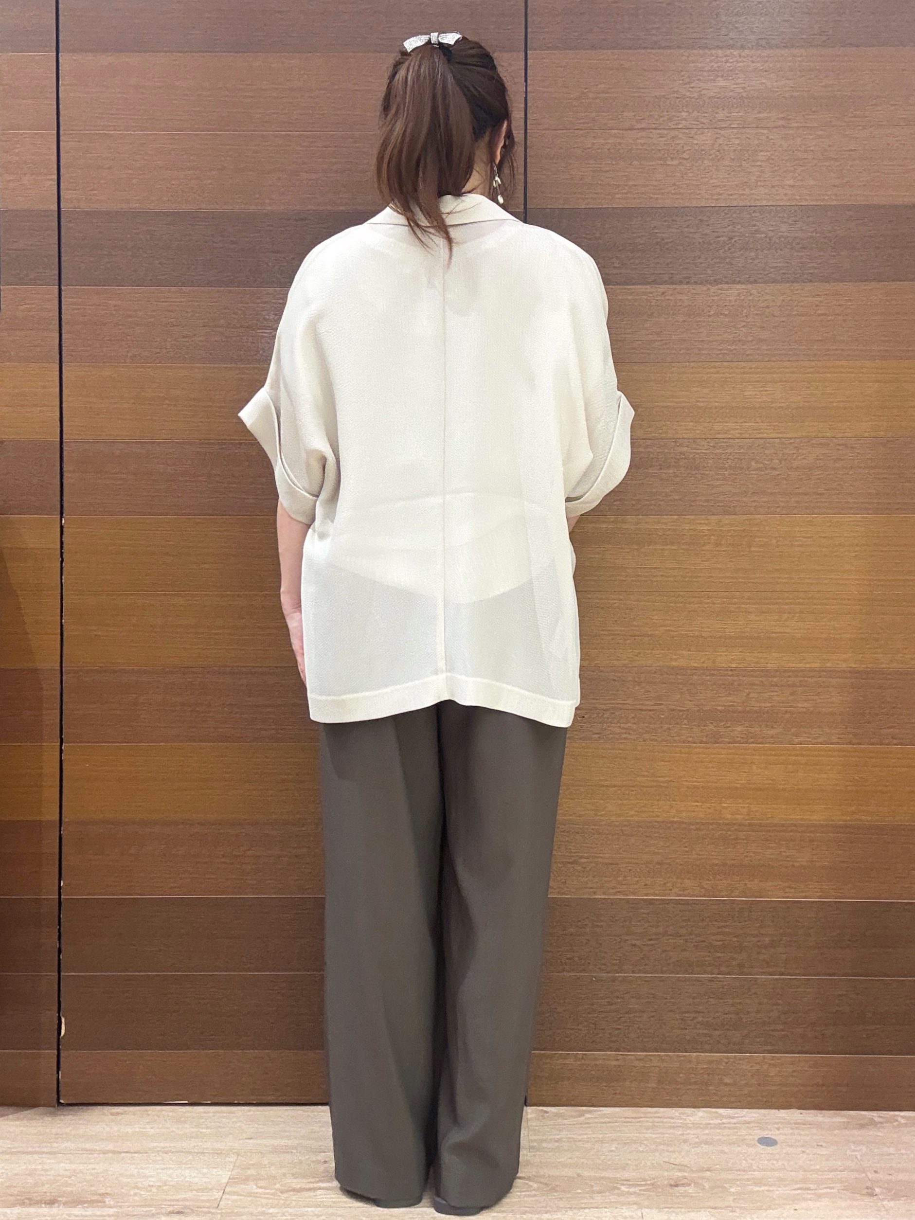 maichiさんの「OPAQUE.CLIP｜メッシュテーラードジャケット【洗濯機OK】」を使ったコーディネート