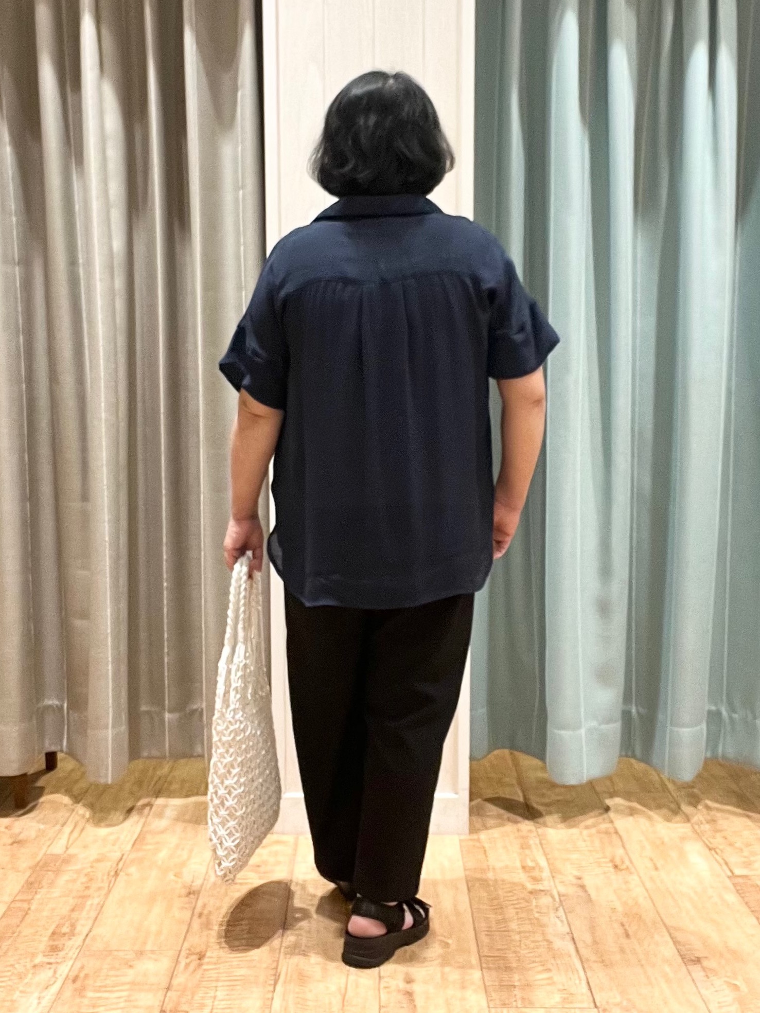 あやさんの「SHOO･LA･RUE｜【2点セット/S-LL/洗濯機可】時短でコーデ決まる スラブスキッパーシャツ＋タンクトップ」を使ったコーディネート