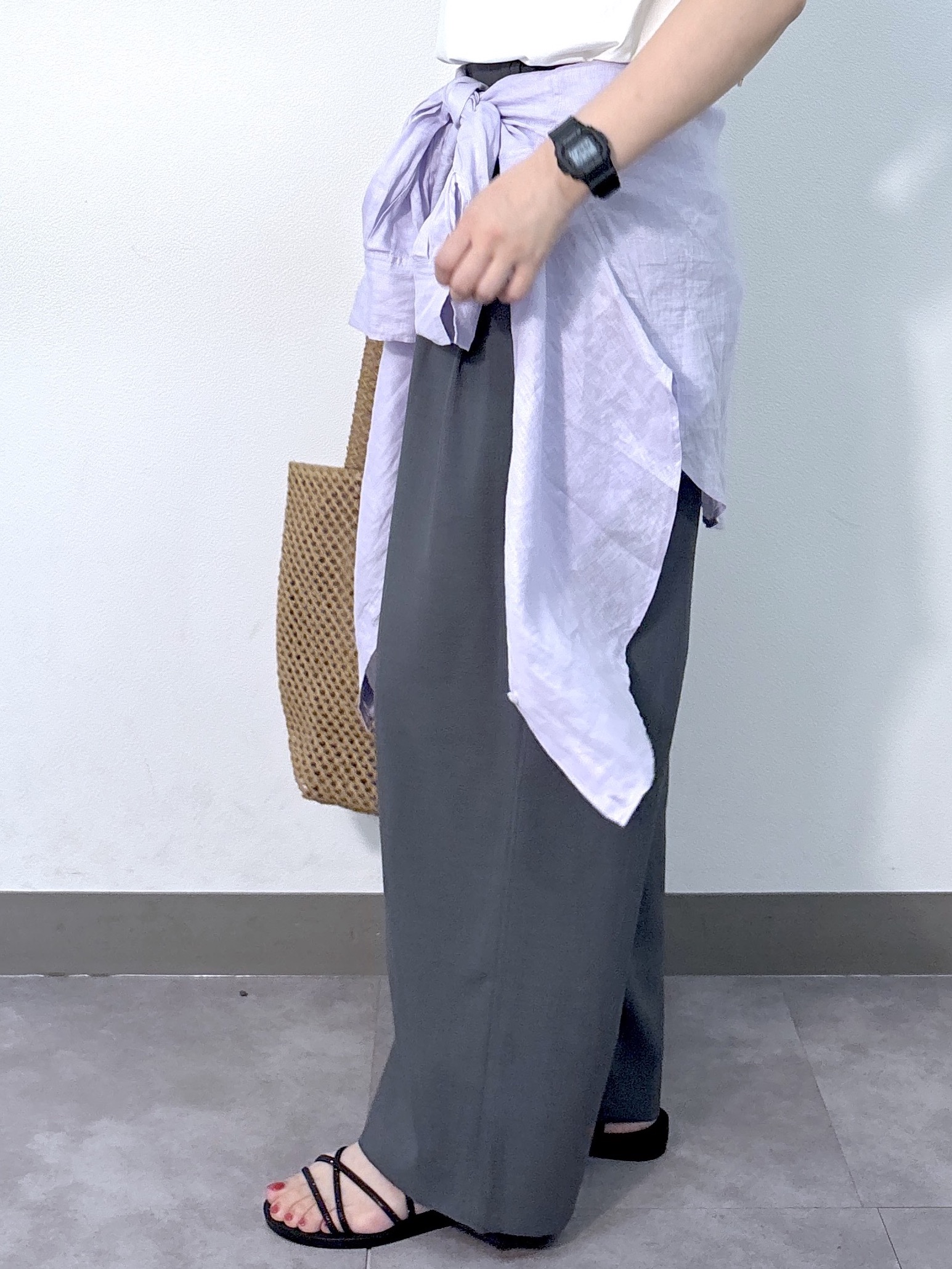 misaさんの「OPAQUE.CLIP｜アソートロゴTシャツ【洗濯機OK】」を使ったコーディネート
