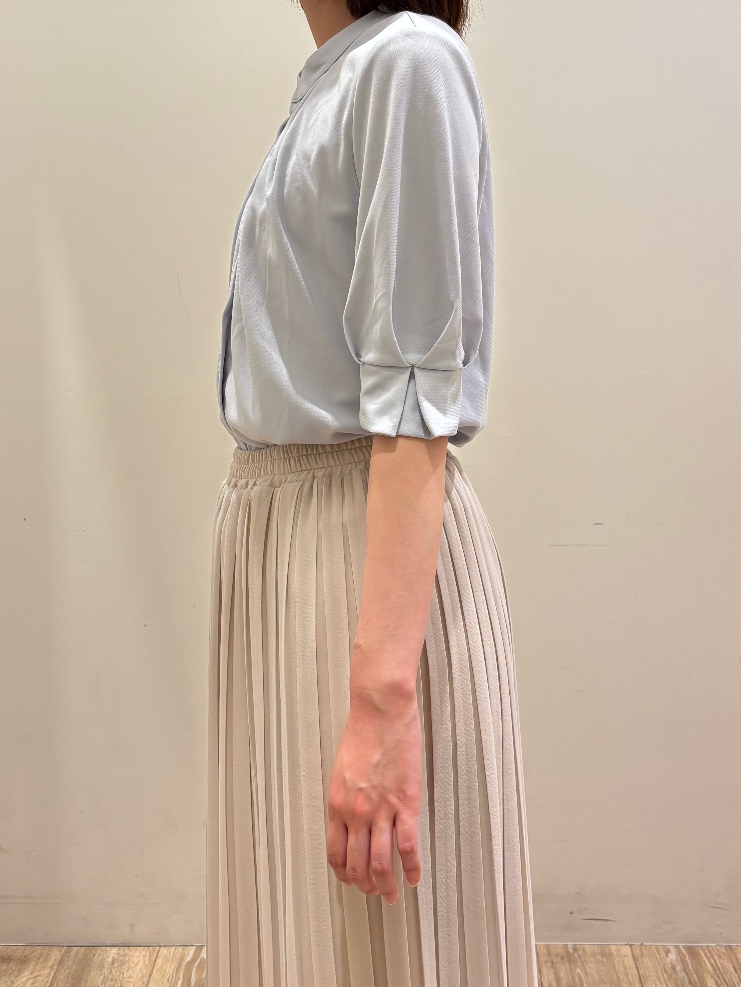 honamiさんの「index｜UV バンドカラートップス【洗濯機OK／吸水速乾／接触冷感】《S～3L／6col》」を使ったコーディネート