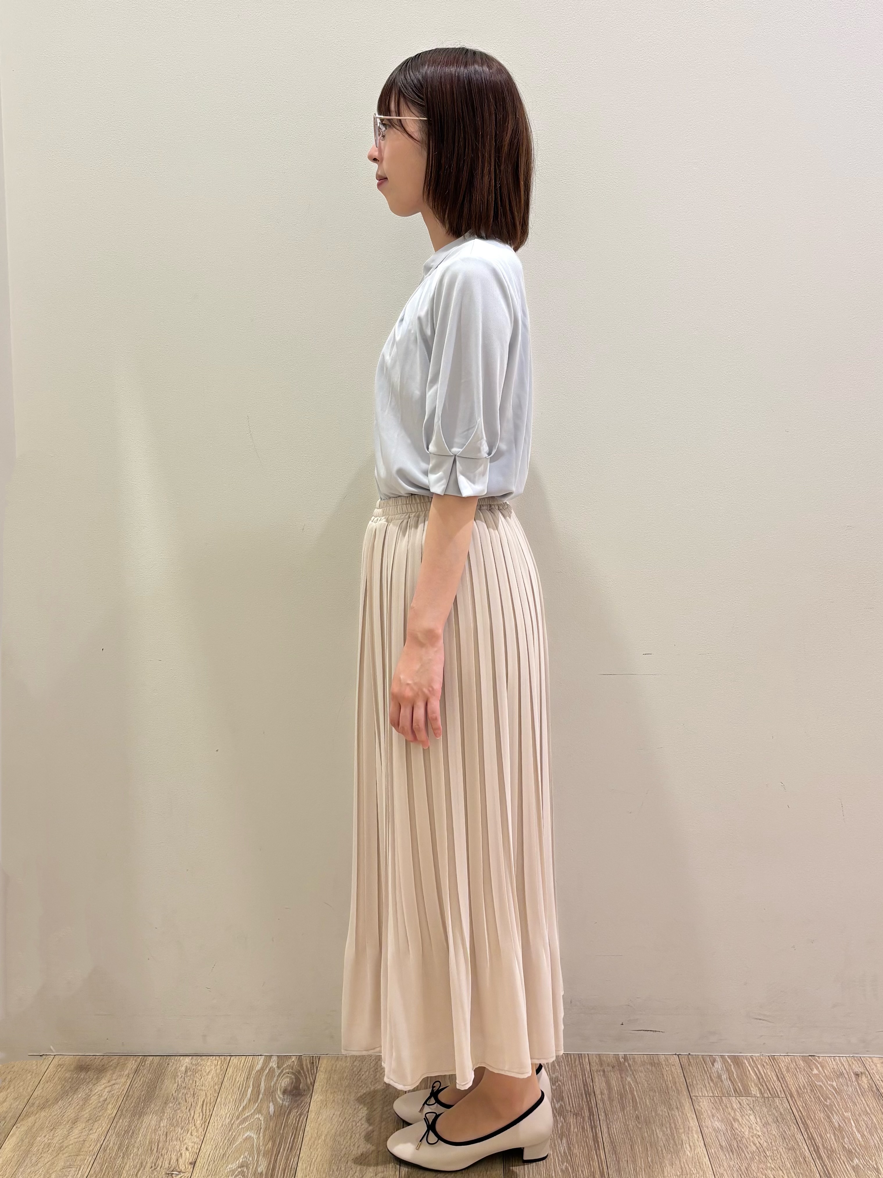 honamiさんの「index｜UV バンドカラートップス【洗濯機OK／吸水速乾／接触冷感】《S～3L／6col》」を使ったコーディネート