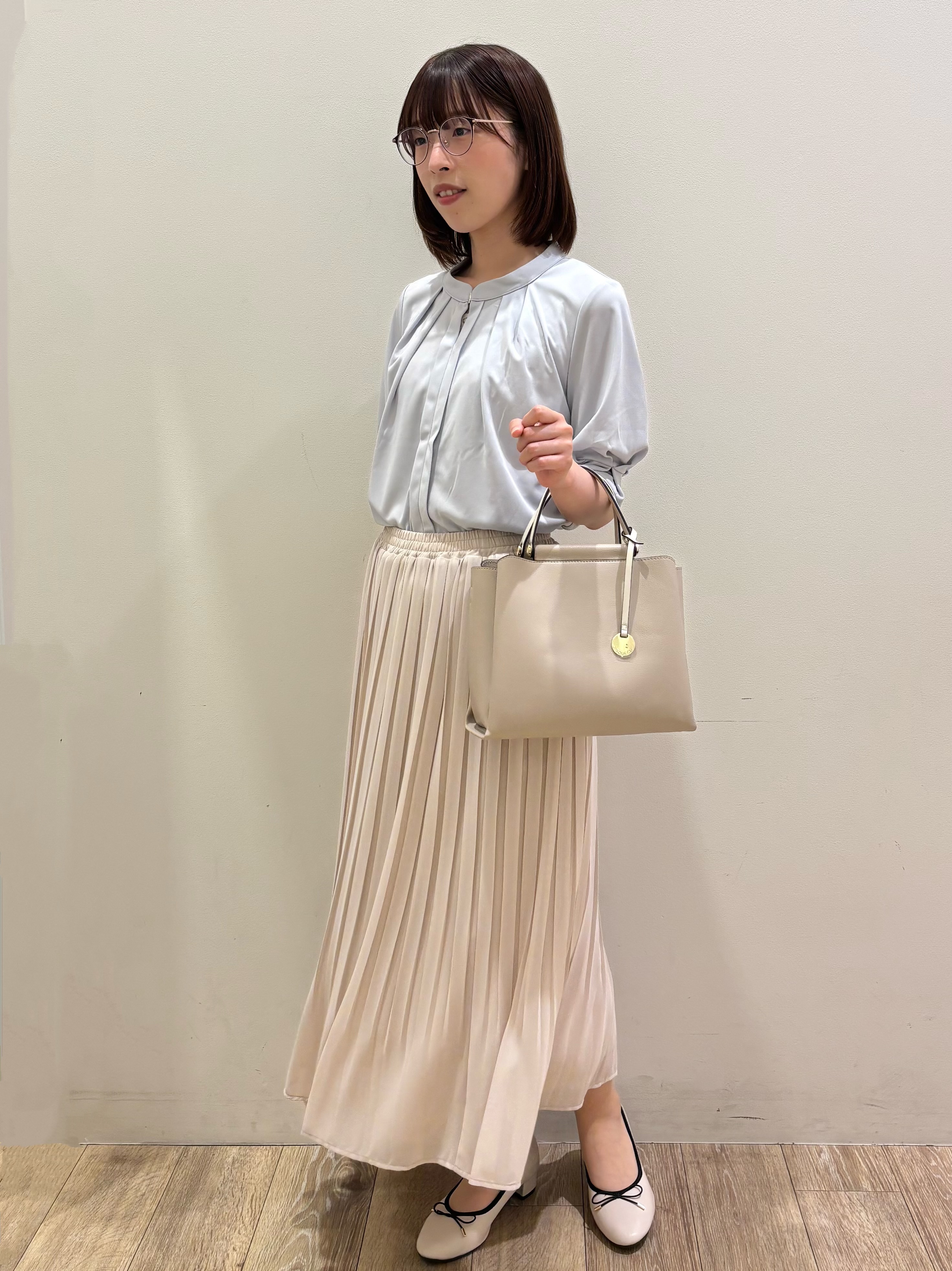 honamiさんの「index｜UV バンドカラートップス【洗濯機OK／吸水速乾／接触冷感】《S～3L／6col》」を使ったコーディネート