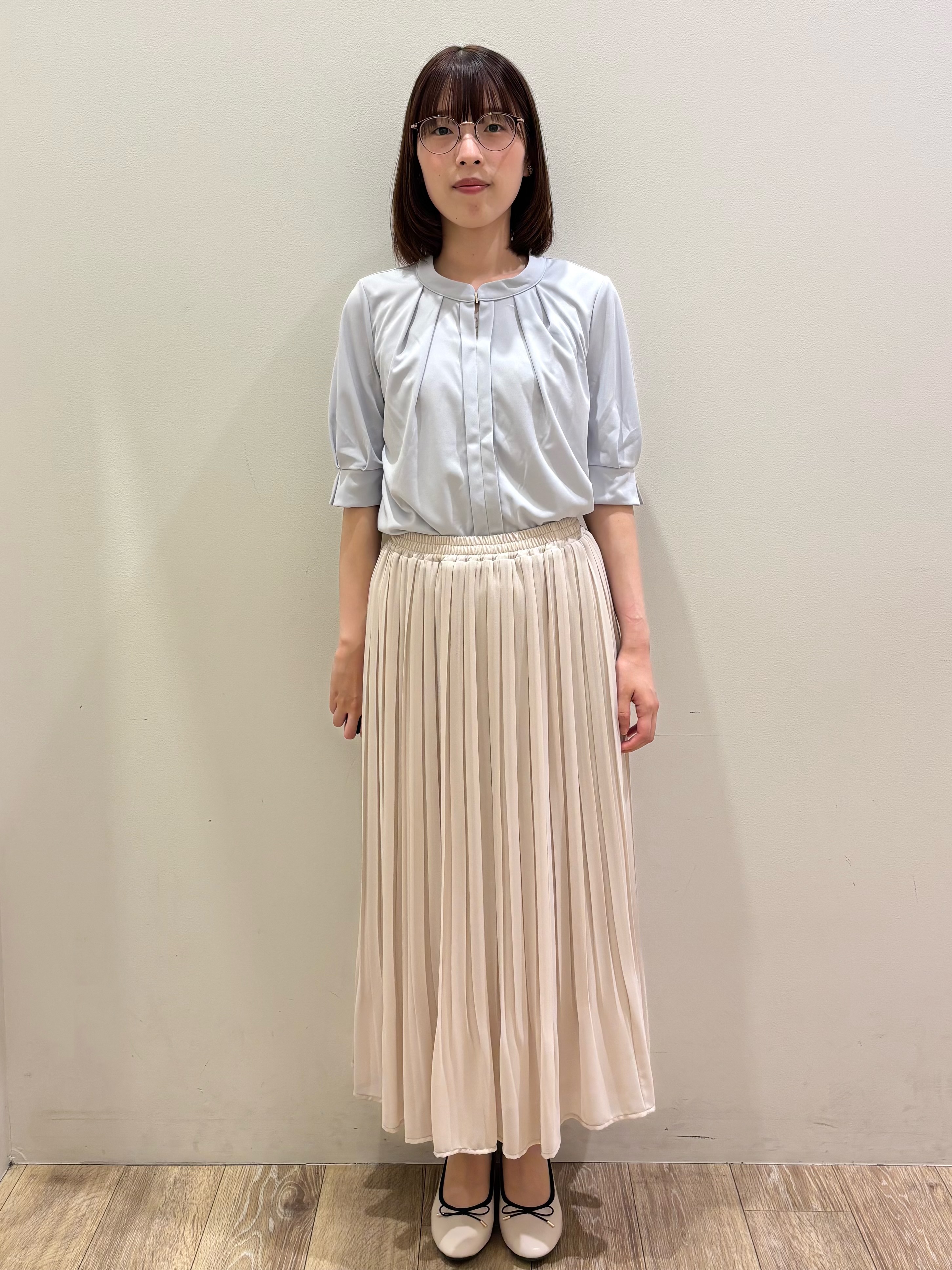 honamiさんの「index｜UV バンドカラートップス【洗濯機OK／吸水速乾／接触冷感】《S～3L／6col》」を使ったコーディネート
