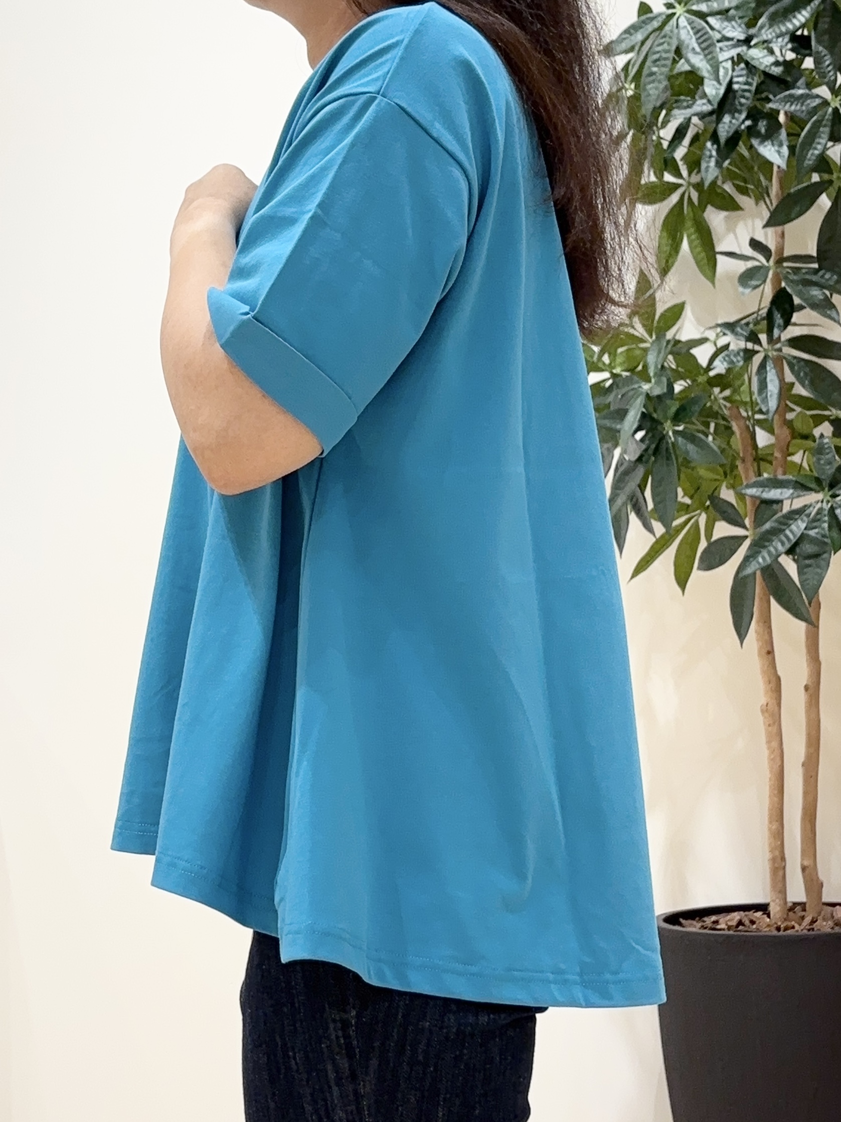 miraiさんの「grove｜【遮熱／吸水速乾／UVカット】フレアシルエットTシャツ」を使ったコーディネート