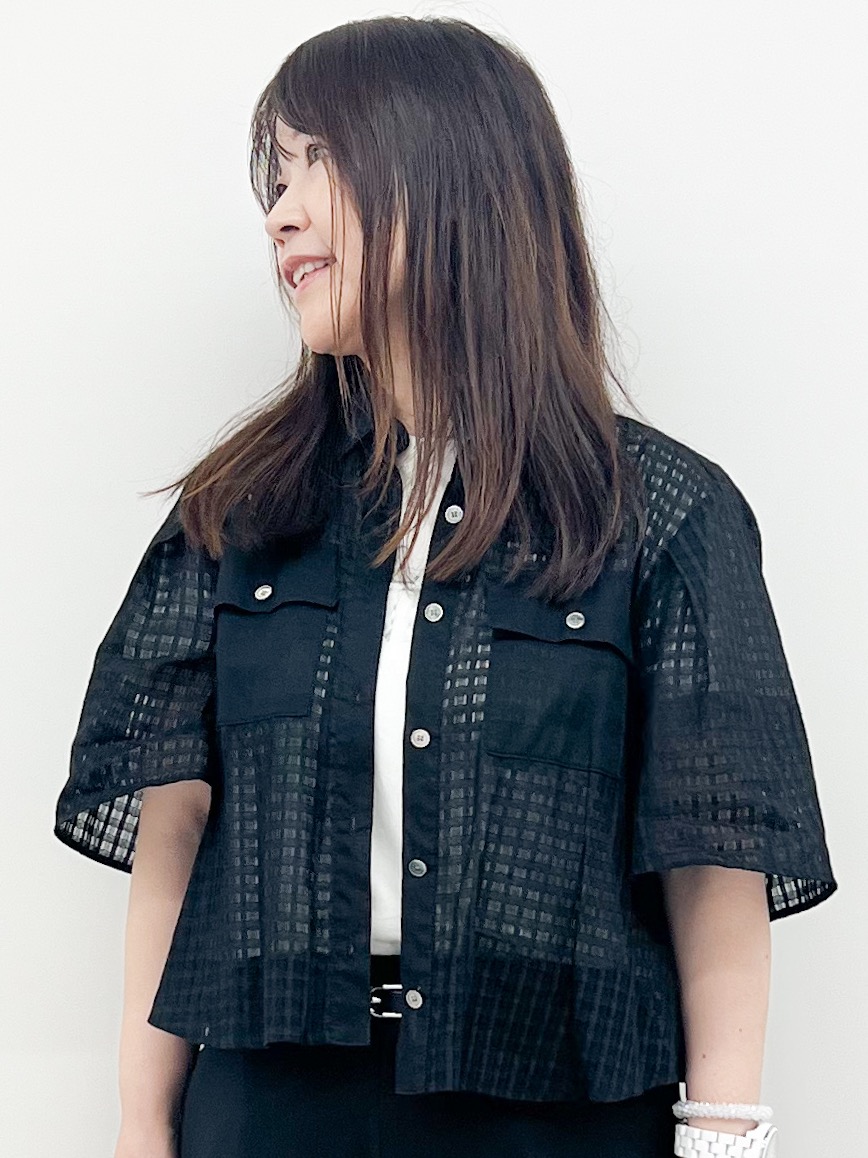 Kiyoさんの「COUP DE CHANCE｜【手洗い可】シアークロップド シャツ」を使ったコーディネート