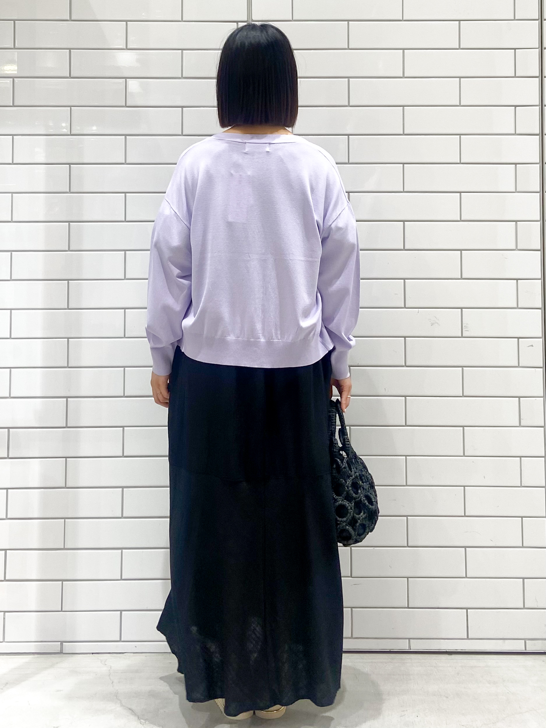 kimiさんの「OPAQUE.CLIP｜【UV／接触冷感】Vネックリラクシーニットカーディガン《洗濯機OK／抗ピル》」を使ったコーディネート