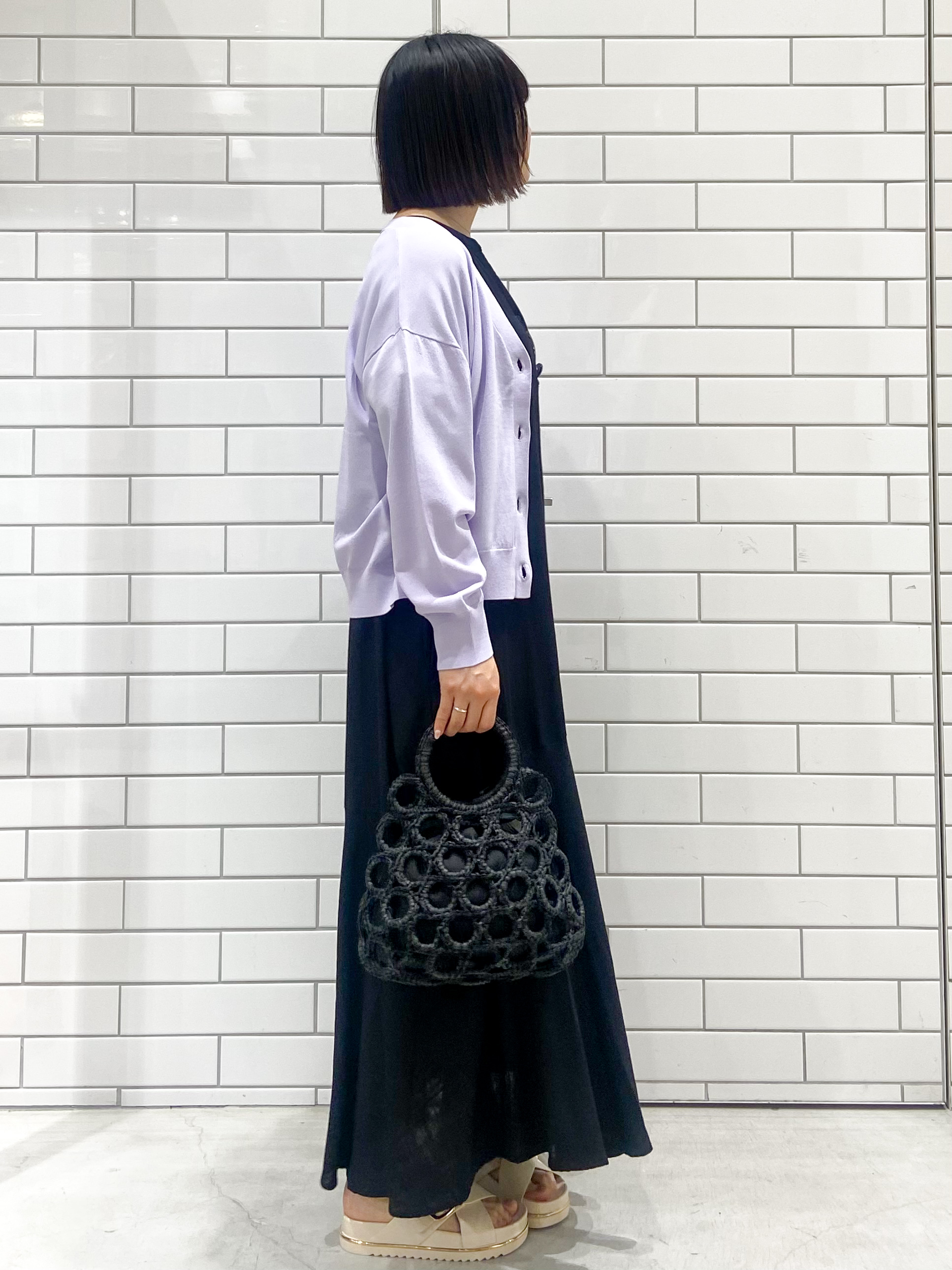 kimiさんの「OPAQUE.CLIP｜【UV／接触冷感】Vネックリラクシーニットカーディガン《洗濯機OK／抗ピル》」を使ったコーディネート