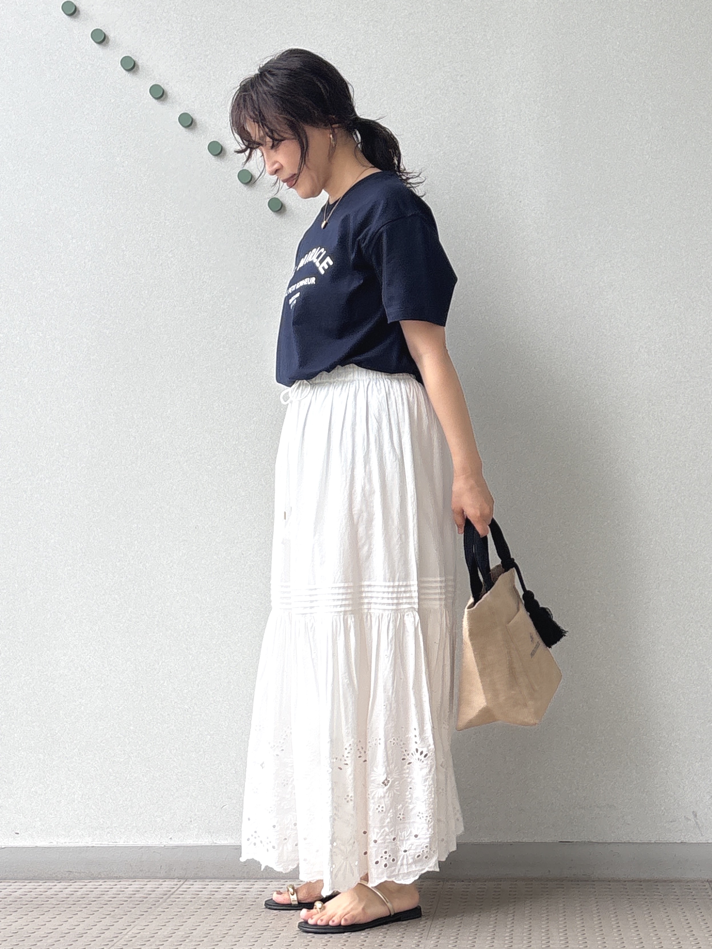 kawamuraさんの「DRESSTERIOR｜ル ミラクルロゴT」を使ったコーディネート