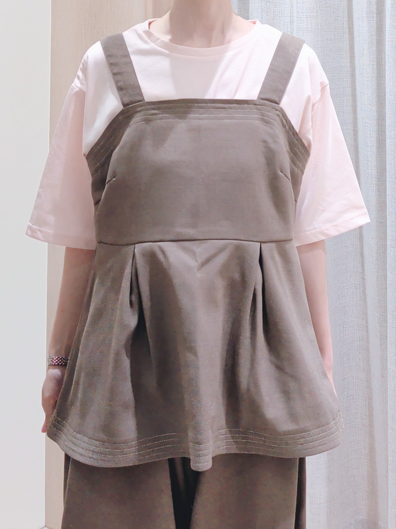 Yuiさんの「grove｜【UVカット/接触冷感】プリントアソート5分袖Tシャツ」を使ったコーディネート