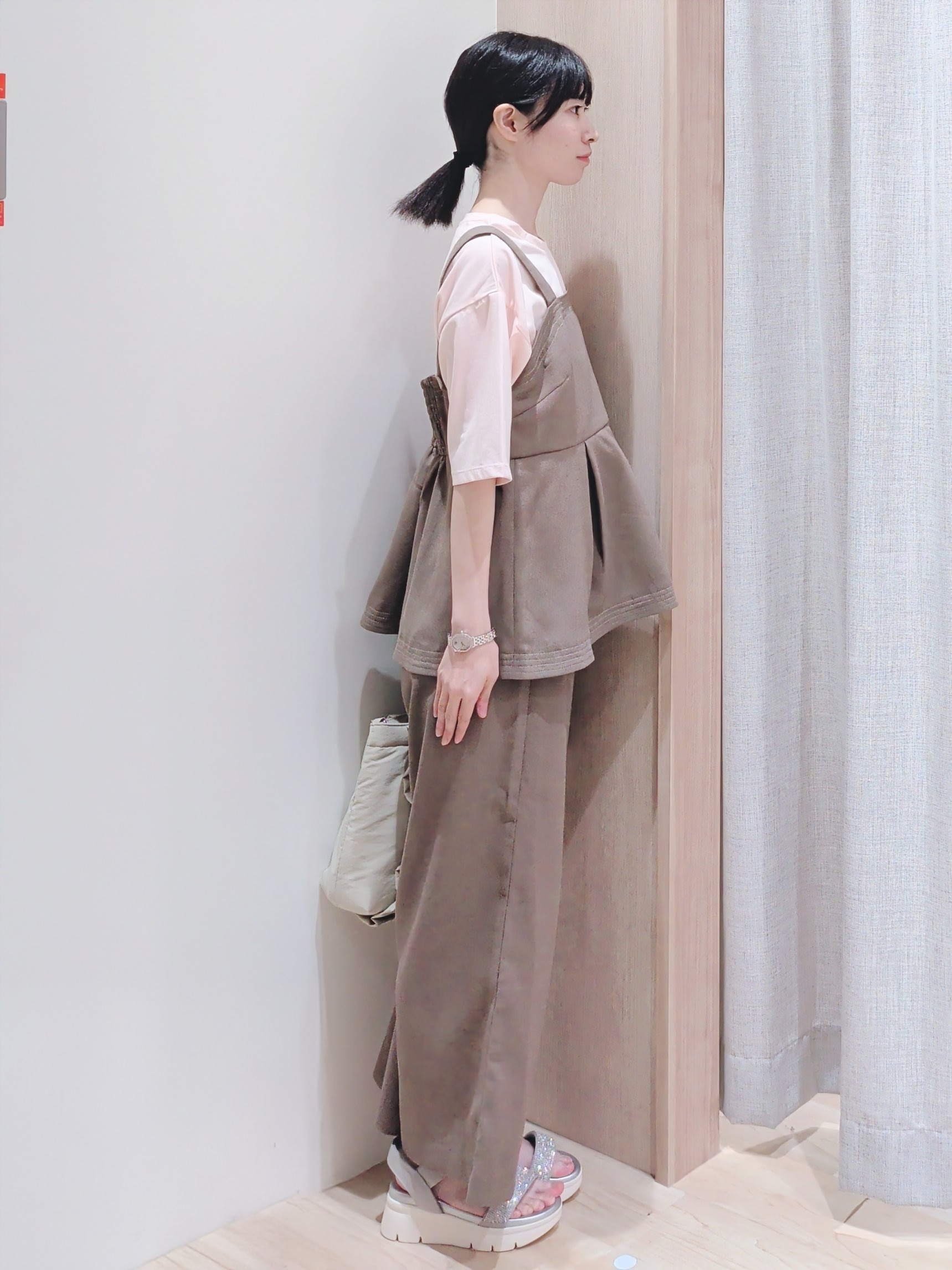 Yuiさんの「grove｜【UVカット/接触冷感】プリントアソート5分袖Tシャツ」を使ったコーディネート
