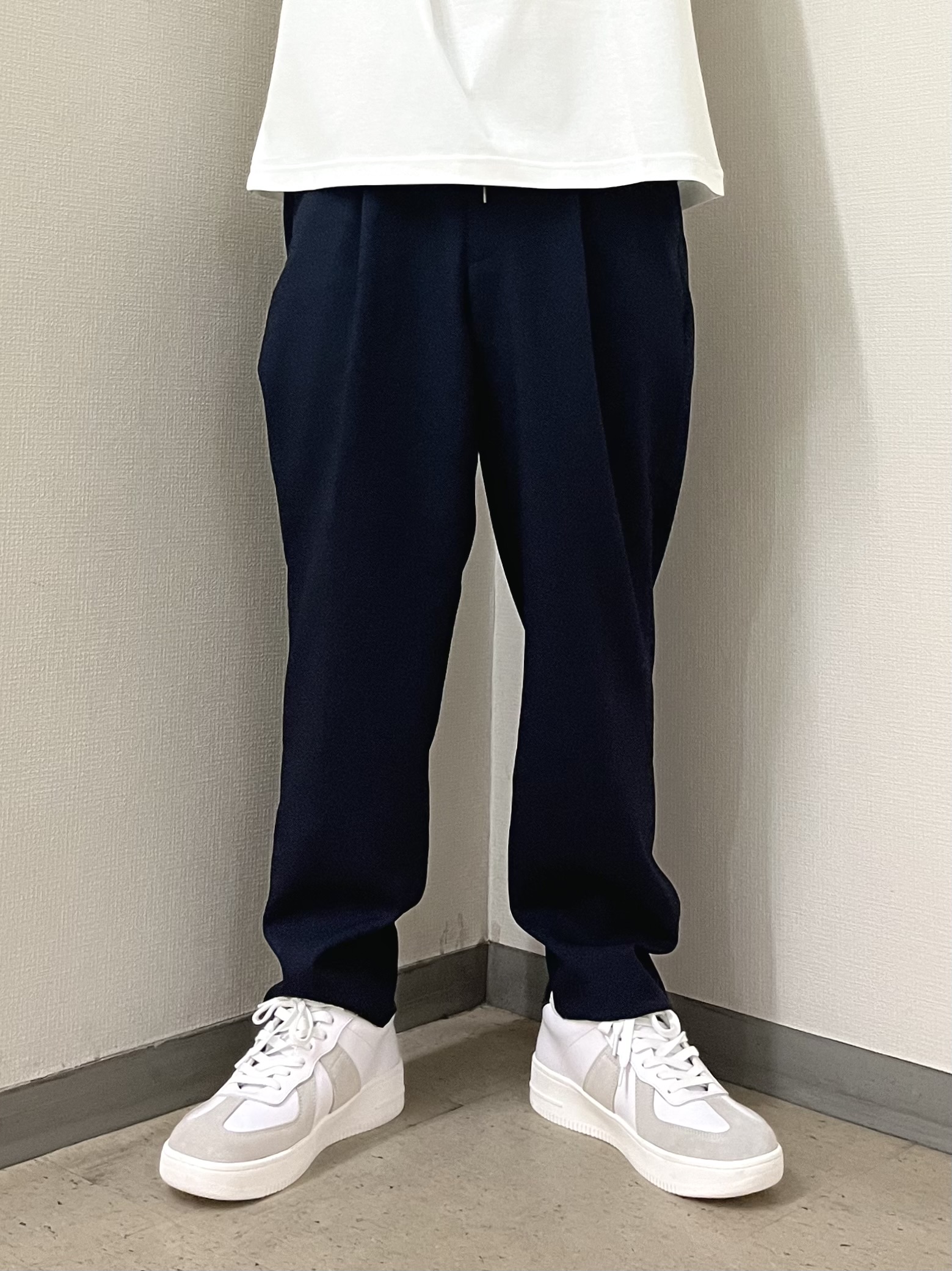 URAさんの「TAKEO KIKUCHI｜【BOWLER HAT LABEL】アイスクリアコットン ワンストローク 半袖Tシャツ」を使ったコーディネート