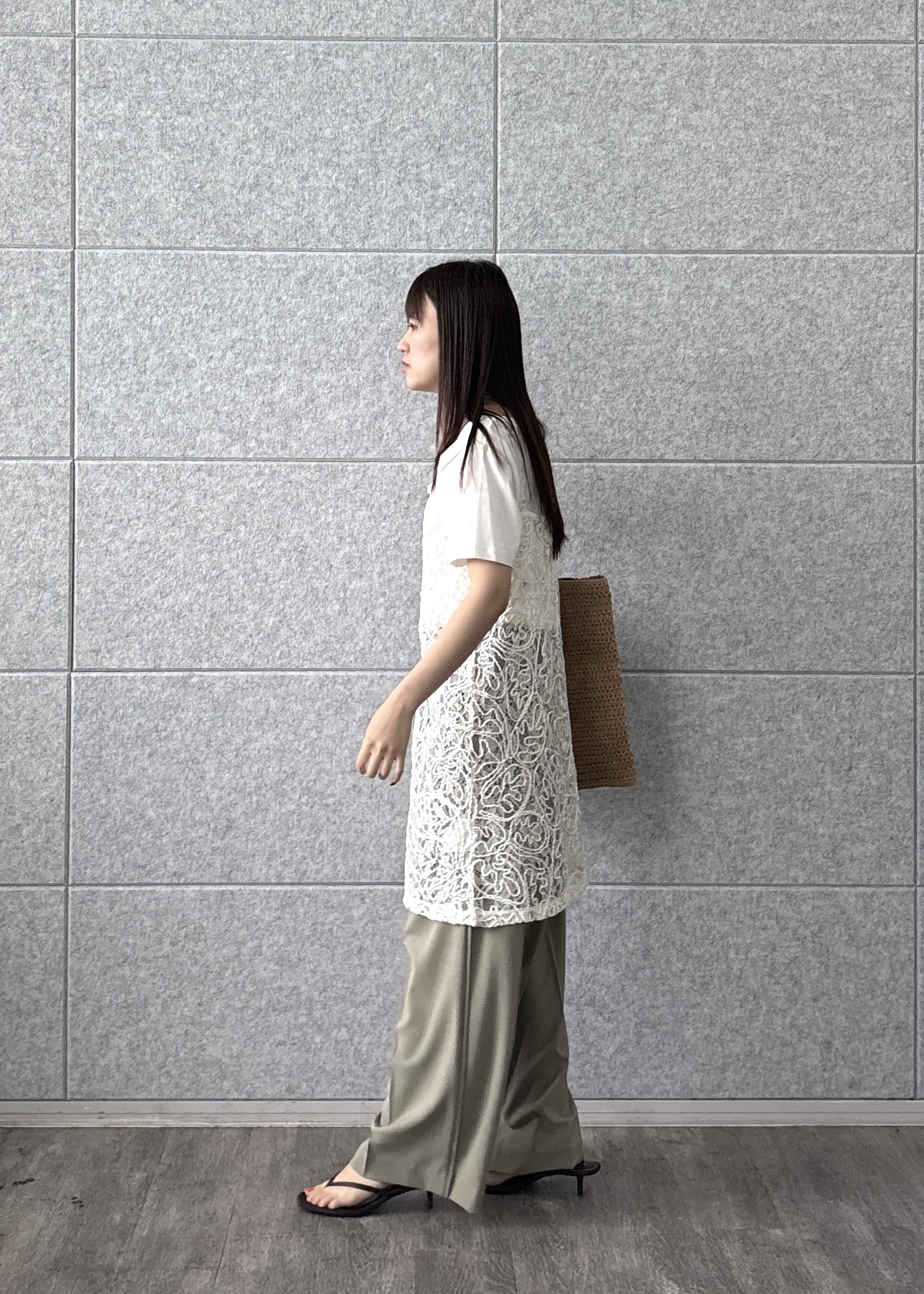 Renoさんの「INDIVI｜3DプリントロゴTシャツ【再入荷】」を使ったコーディネート