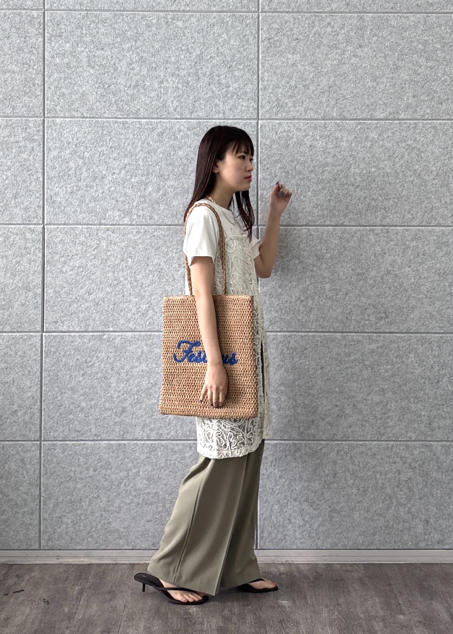 Renoさんの「INDIVI｜3DプリントロゴTシャツ【再入荷】」を使ったコーディネート