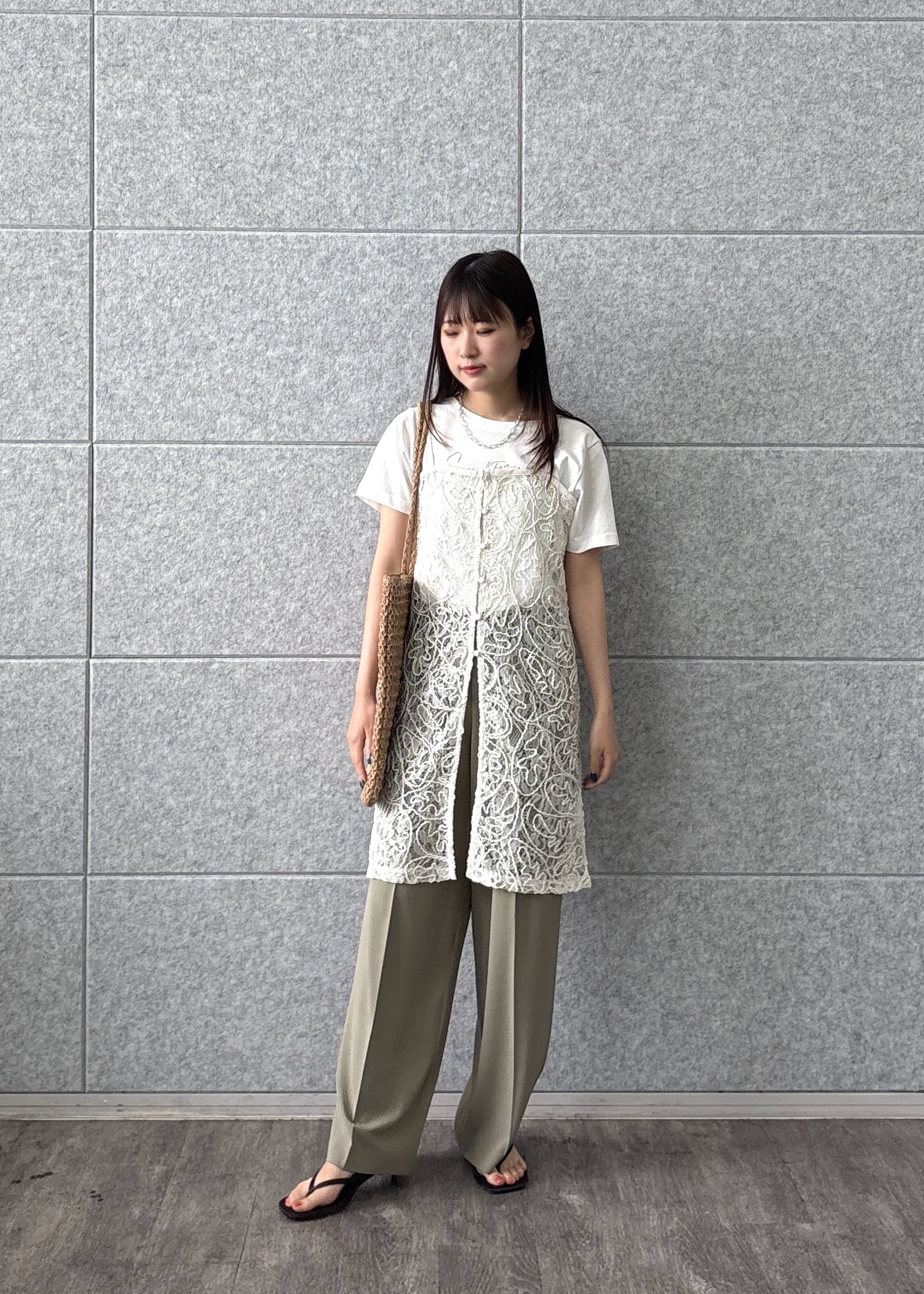 Renoさんの「INDIVI｜3DプリントロゴTシャツ【再入荷】」を使ったコーディネート