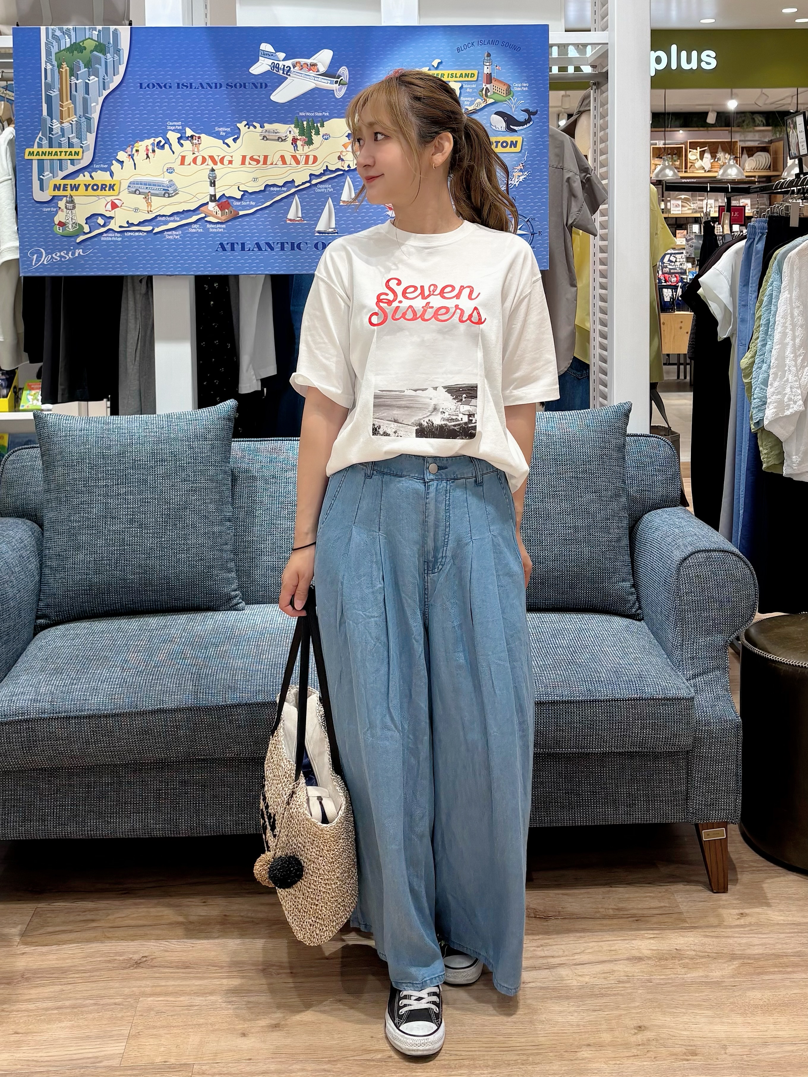 yuinaさんの「Dessin｜【ユニセックス/洗える】オーガニックロゴTシャツ」を使ったコーディネート