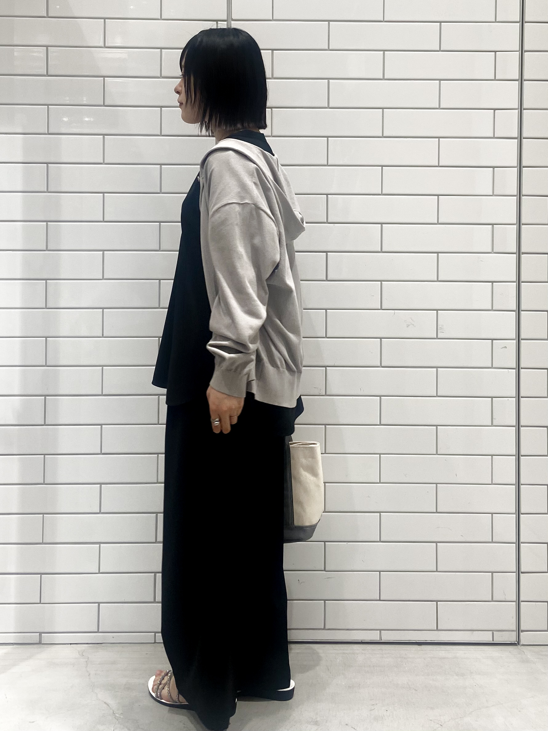kimiさんの「OPAQUE.CLIP｜【UVケア／遮熱性】フーディニットカーディガン《洗濯機OK／抗ピル》」を使ったコーディネート