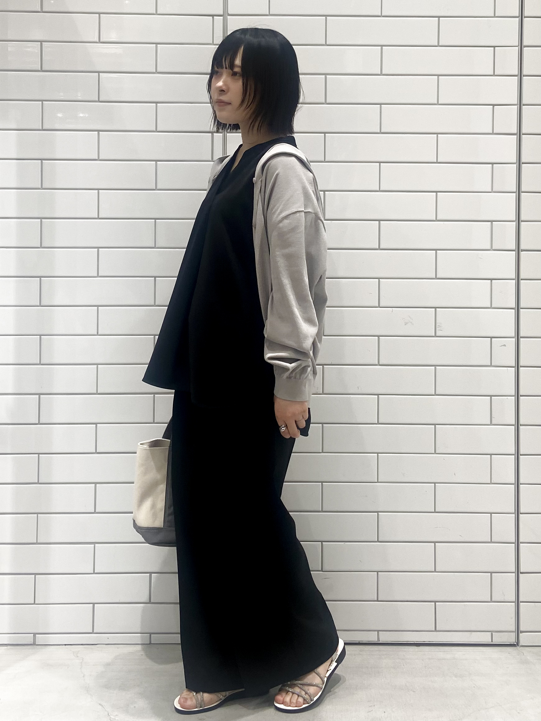 kimiさんの「OPAQUE.CLIP｜【UVケア／遮熱性】フーディニットカーディガン《洗濯機OK／抗ピル》」を使ったコーディネート