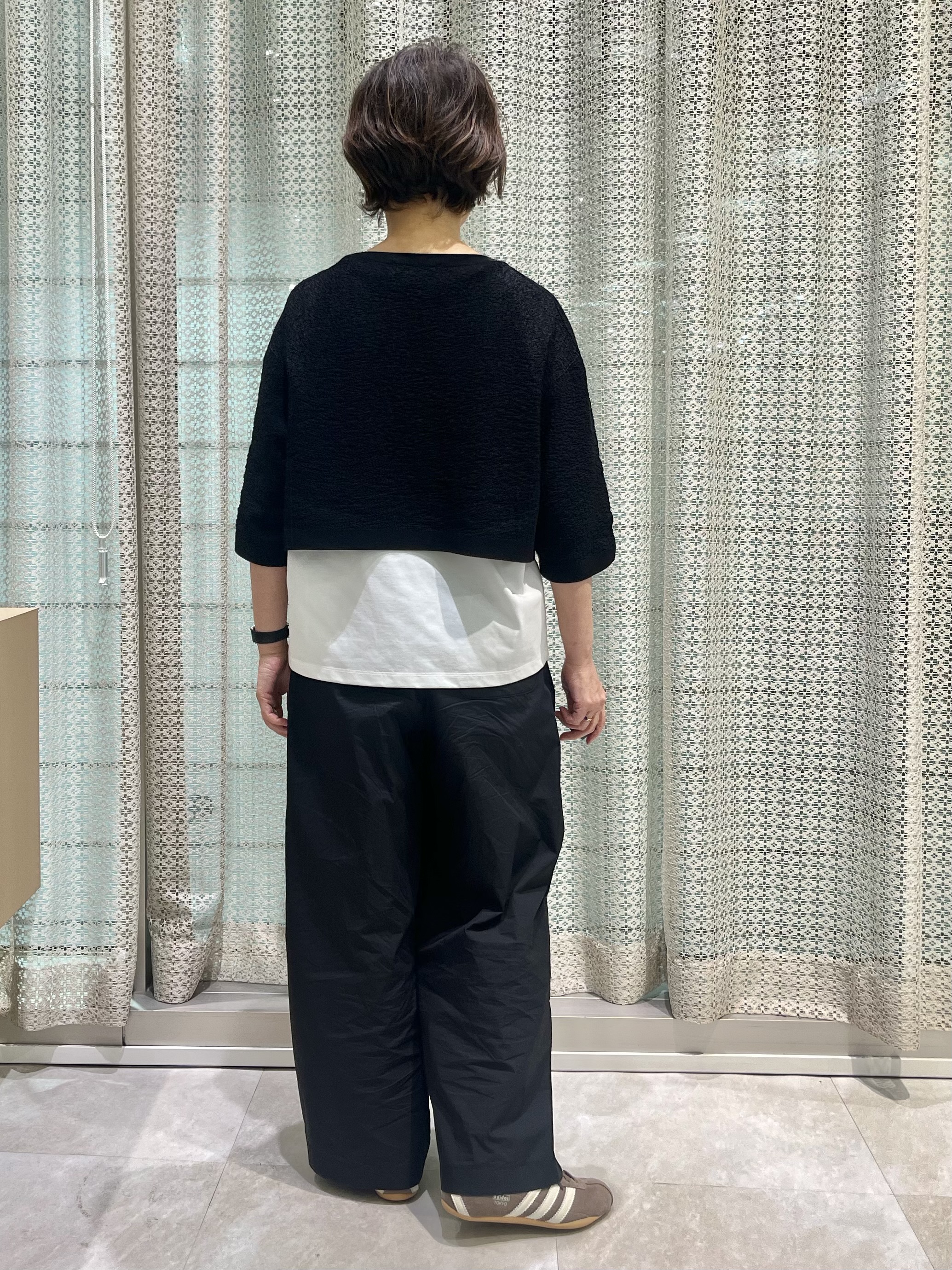 ymさんの「UNTITLED｜◆【ストレッチ性/洗える】短丈ニットカーディガン」を使ったコーディネート