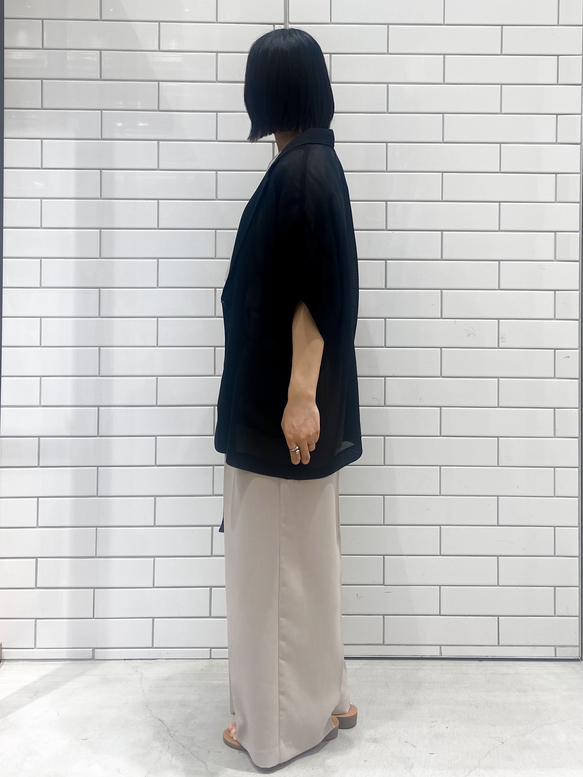 kimiさんの「OPAQUE.CLIP｜メッシュテーラードジャケット【洗濯機OK】」を使ったコーディネート